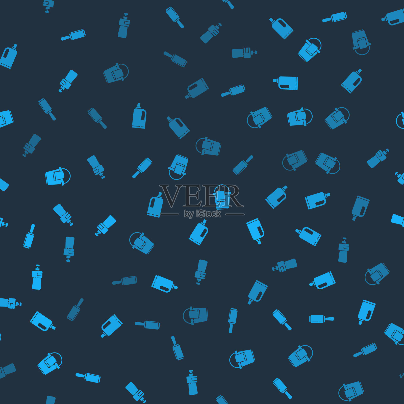 设置胶辊织物柔顺剂桶图标素材