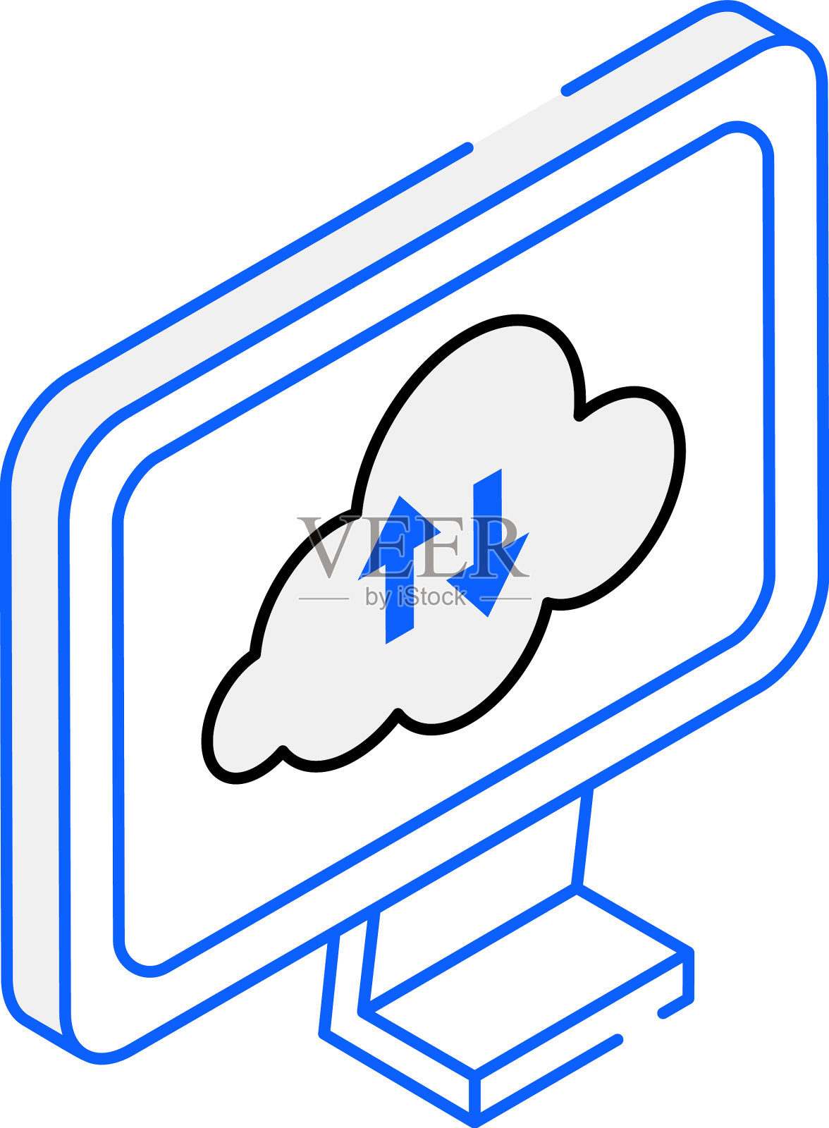 云转移插画图片素材