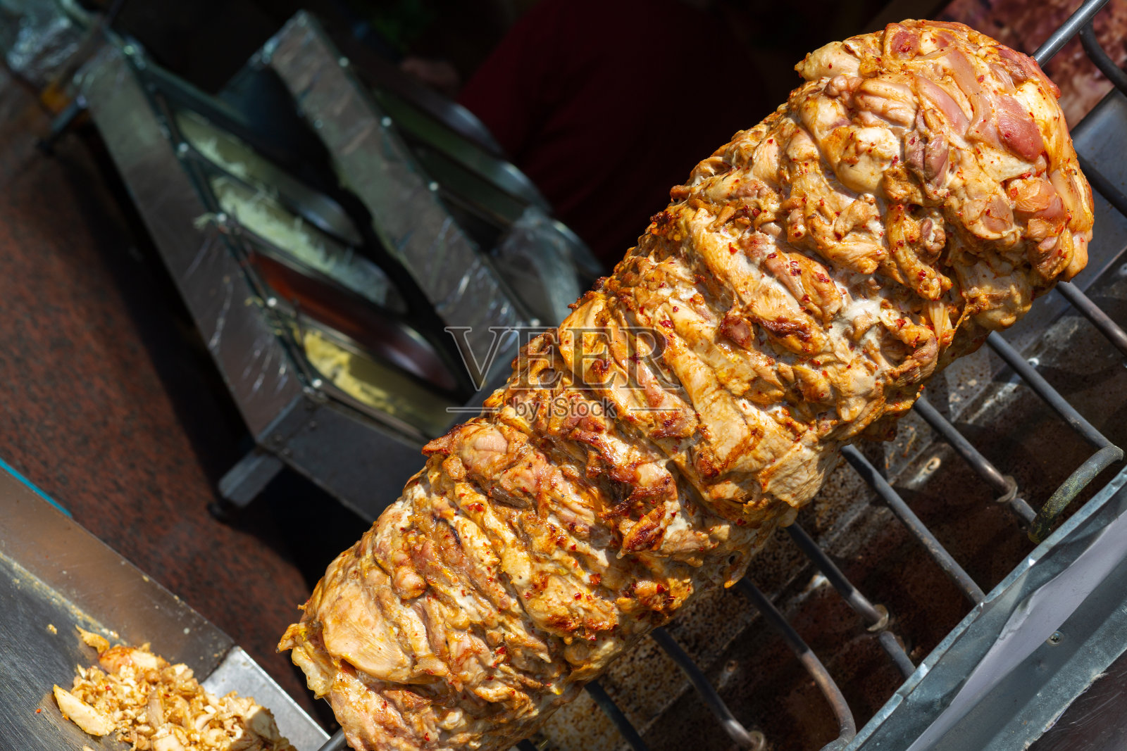 烤肉堆的特写镜头照片摄影图片