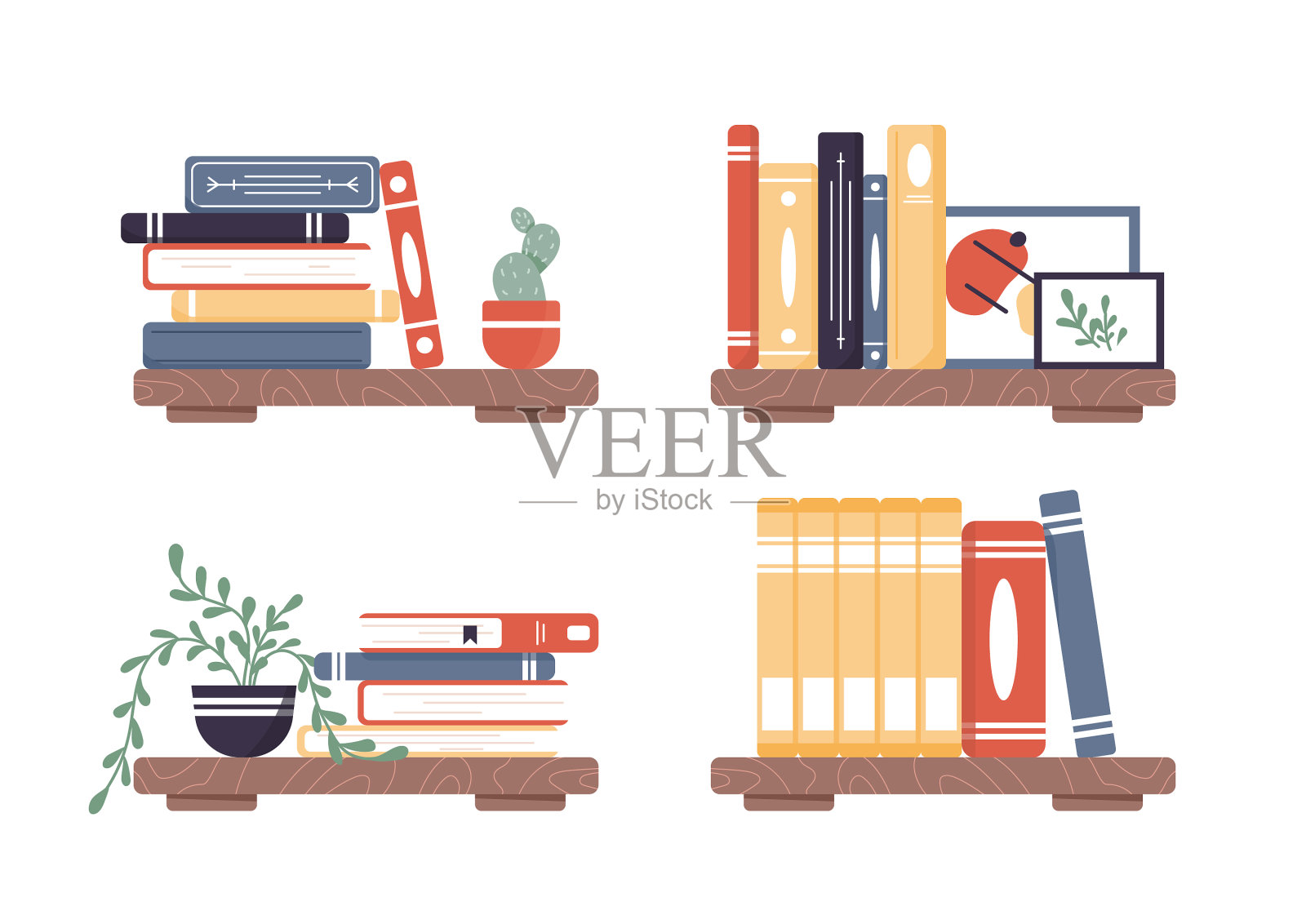 蜜蜂的书插画图片素材