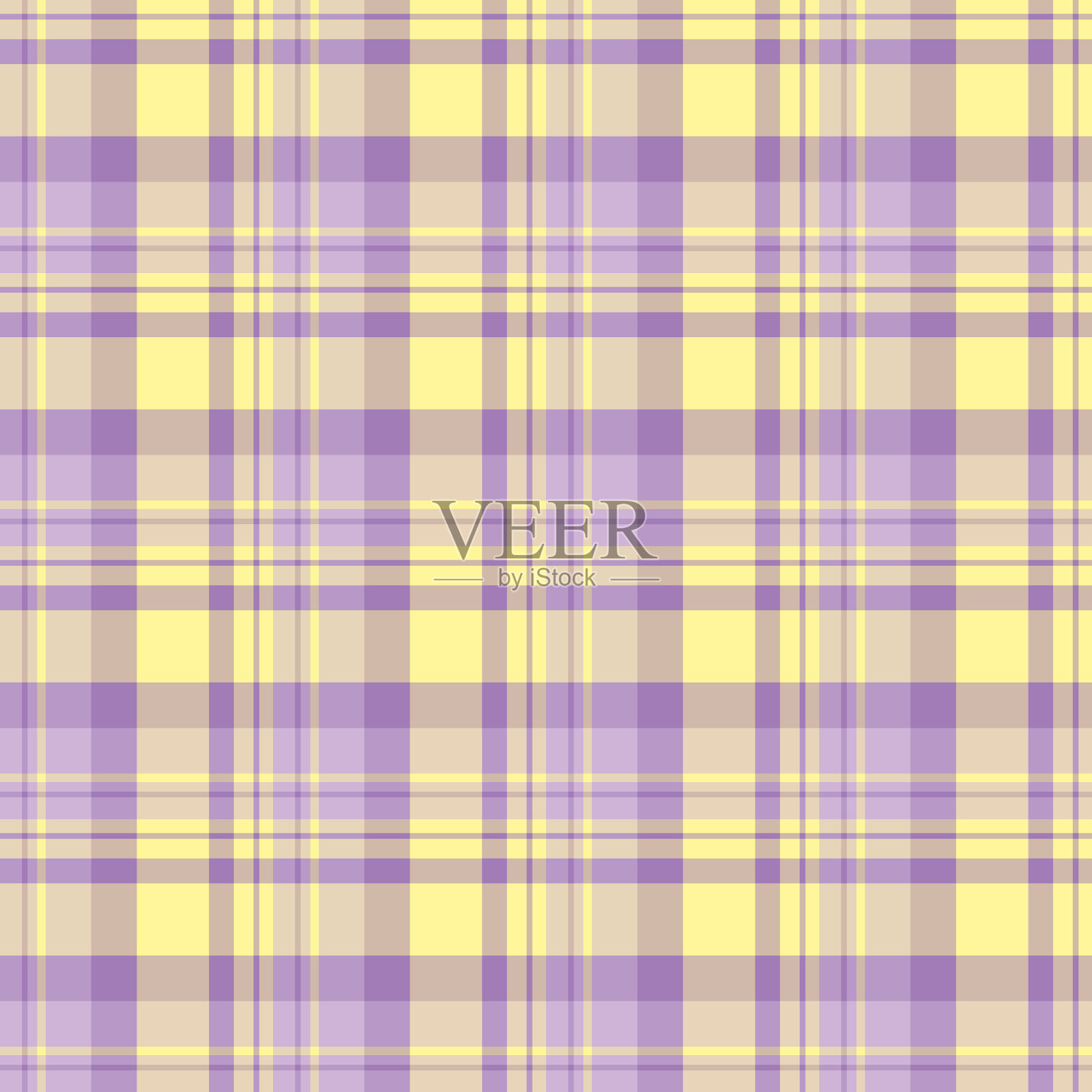 无缝图案的创意黄色和紫色插画图片素材