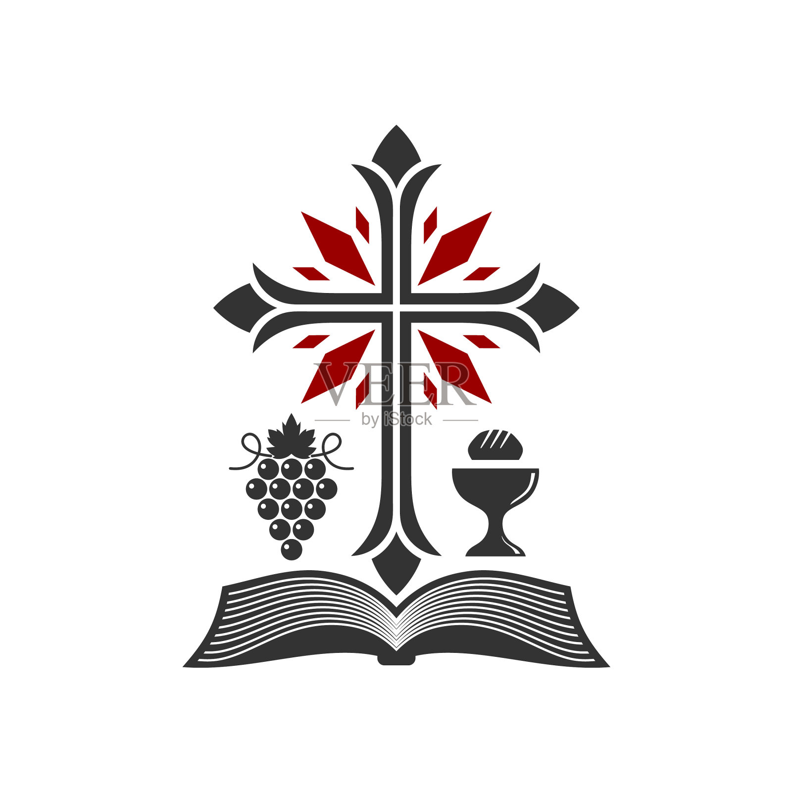 基督教教堂的标志设计元素图片