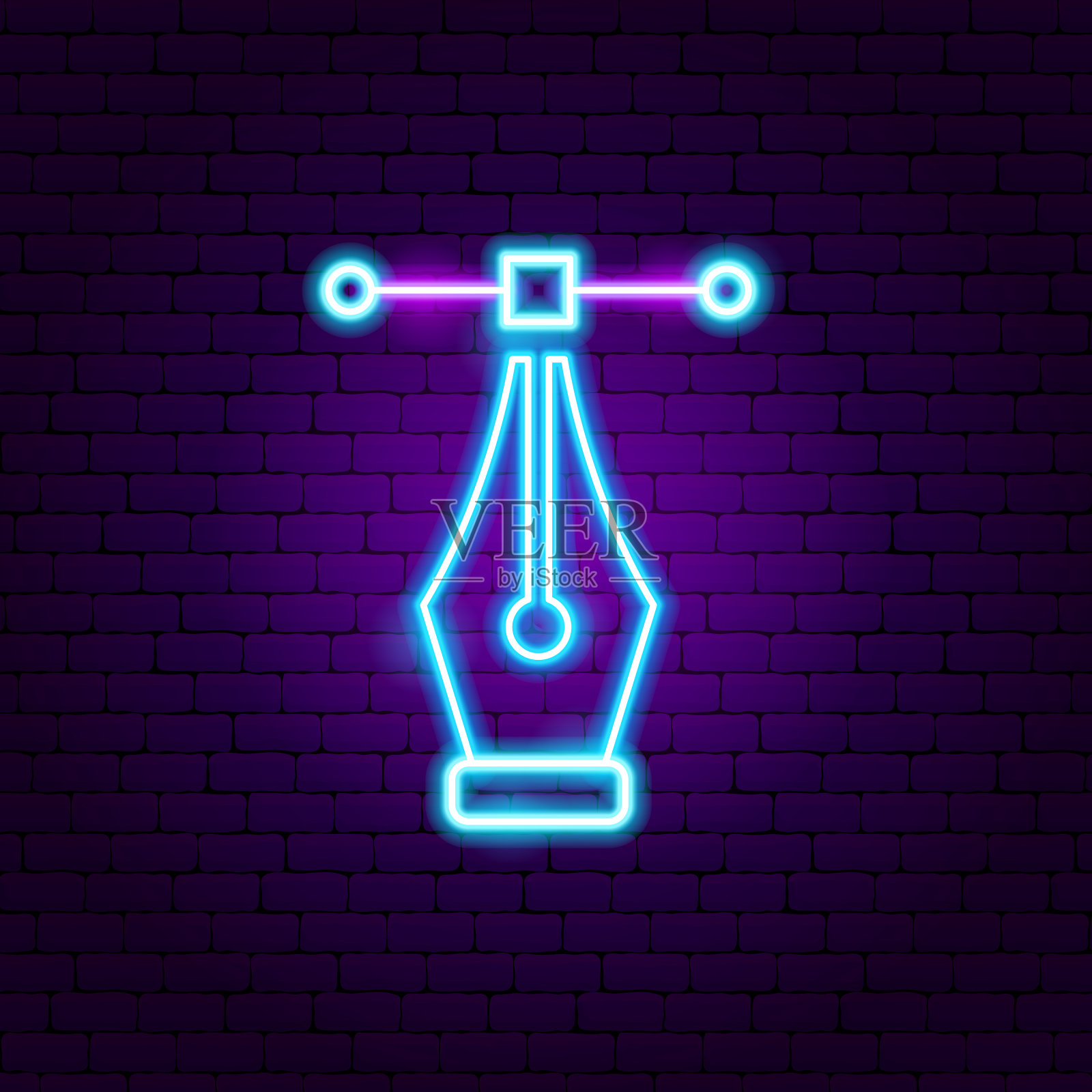 工具霓虹灯插画图片素材