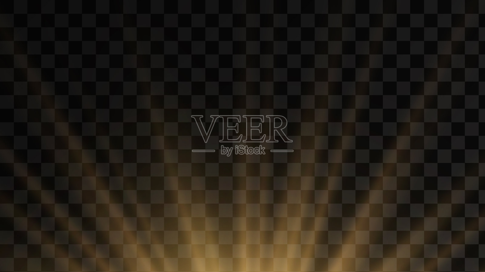 恒星爆炸发出黄色的光芒，发出太阳射线插画图片素材