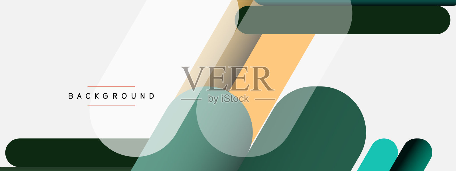 重叠圆形形状和线条背景插画图片素材