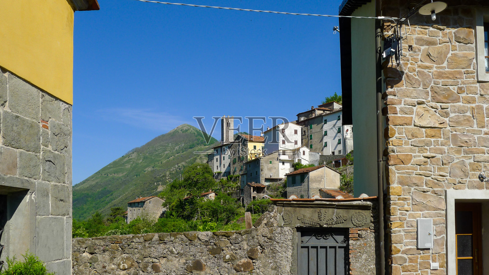 上卡索利，卢卡省，意大利照片摄影图片