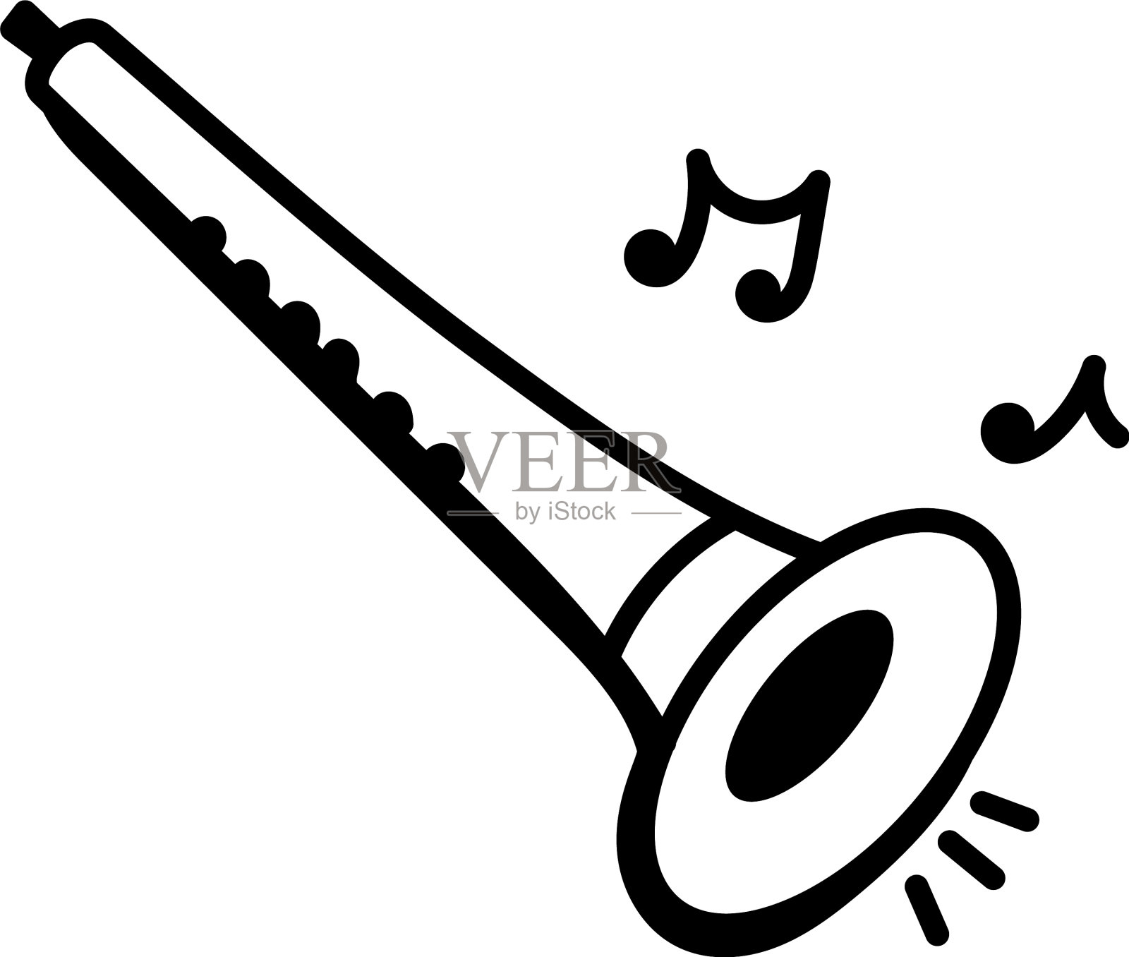 唢呐插画图片素材