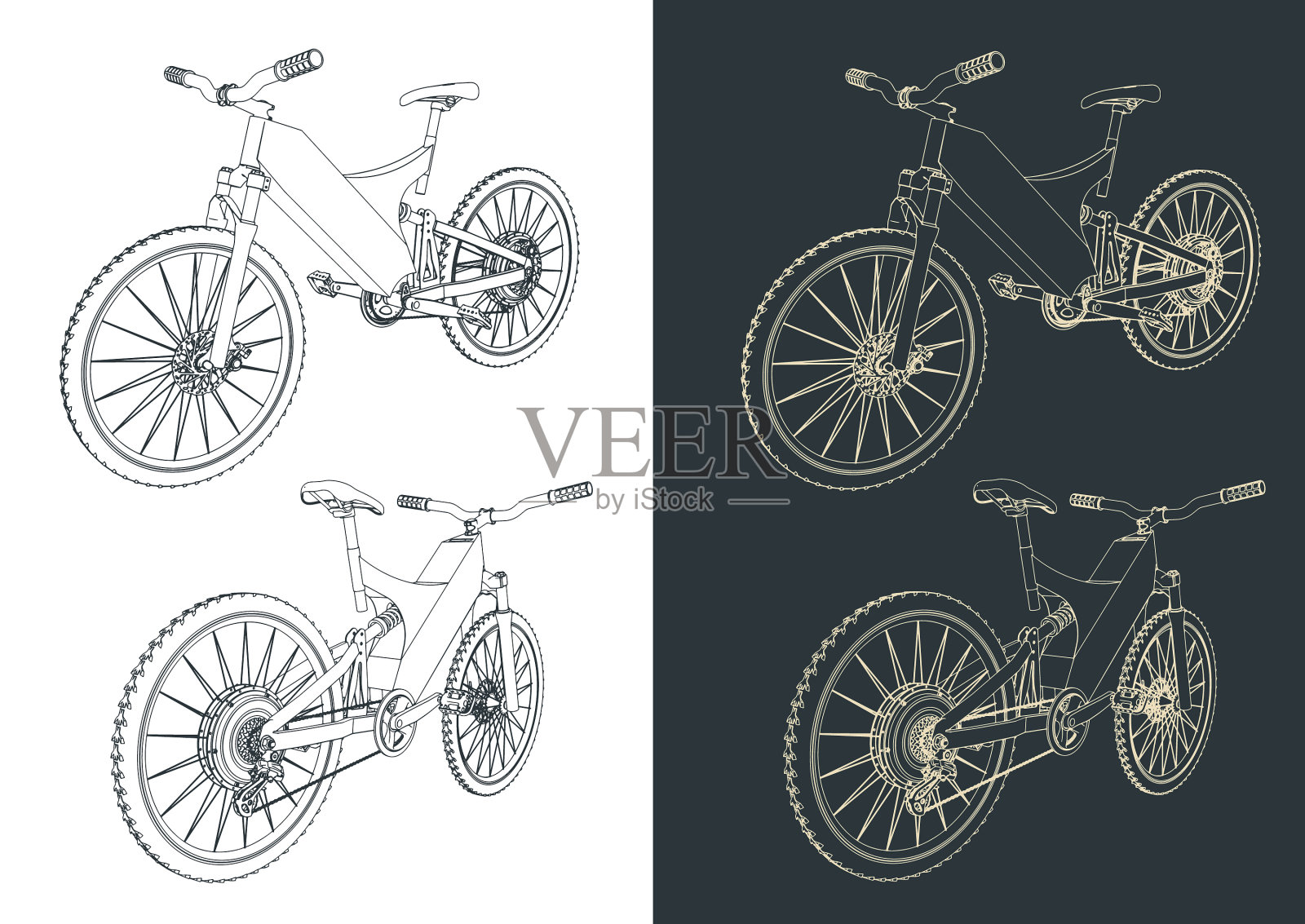 电动自行车插画图片素材