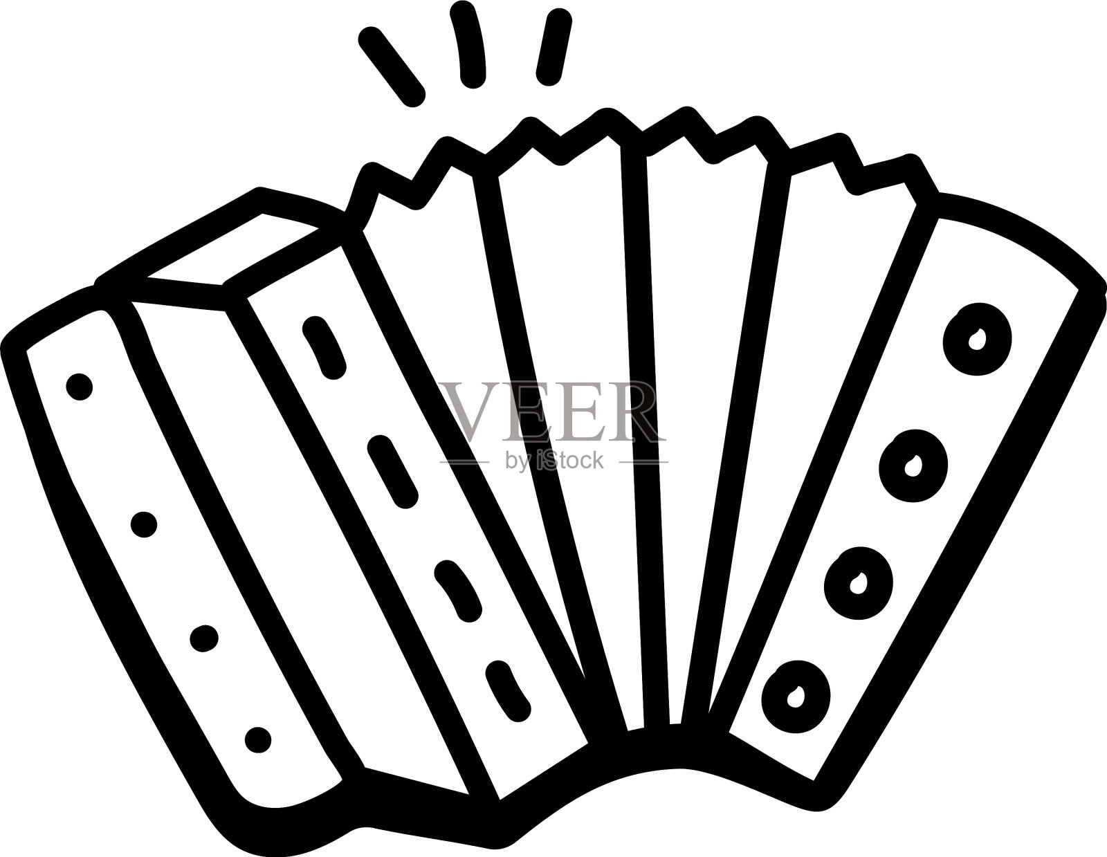 手风琴插画图片素材