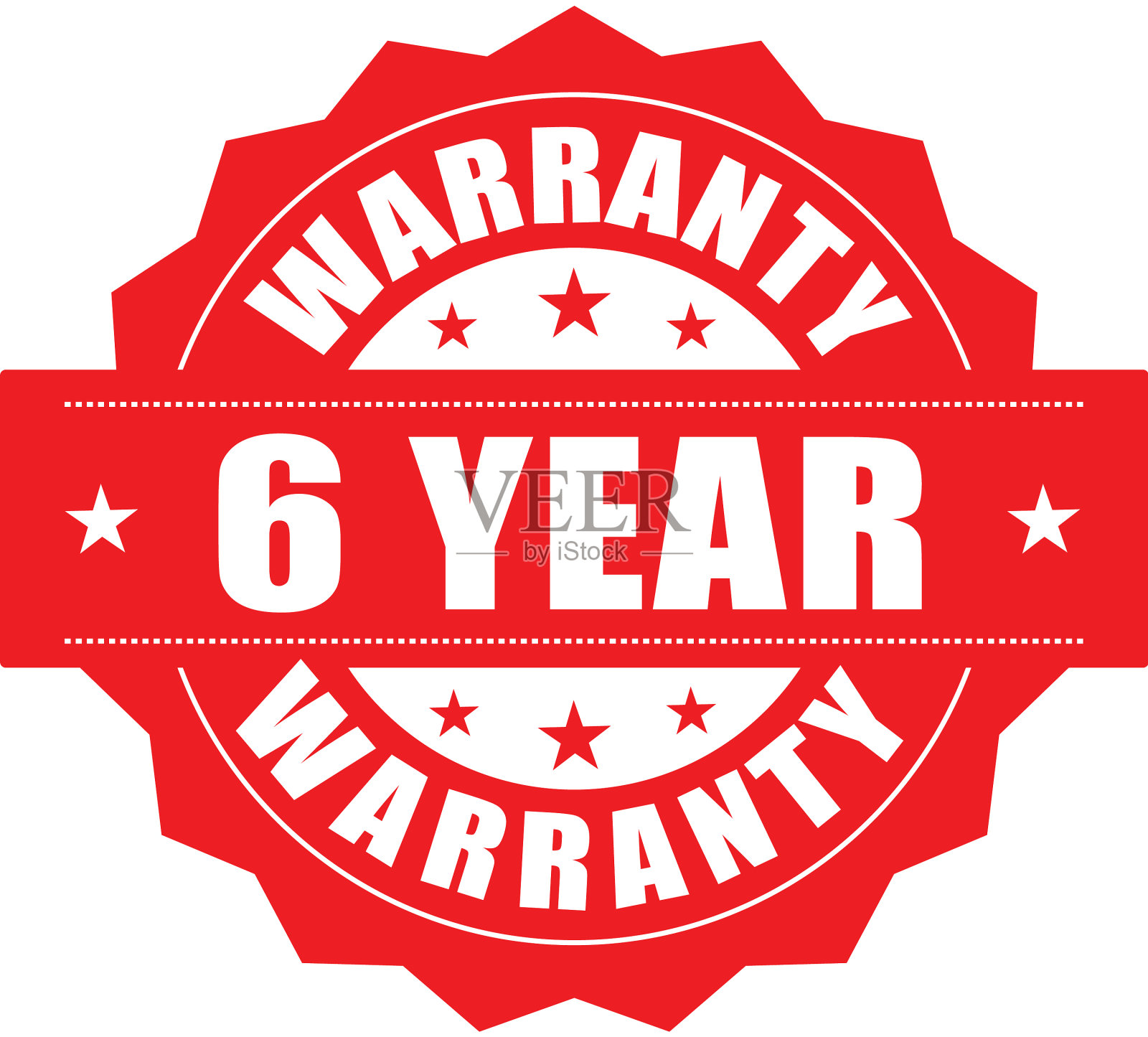 6年保修邮票标志形象设计元素图片