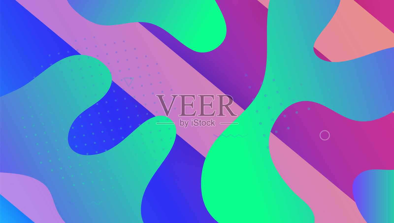 液体旗帜。未来的网站。几何背景。水平的背景。紫色塑料封面。3d登陆页。明亮的纸。平梯度形状。淡紫色液体横幅插画图片素材