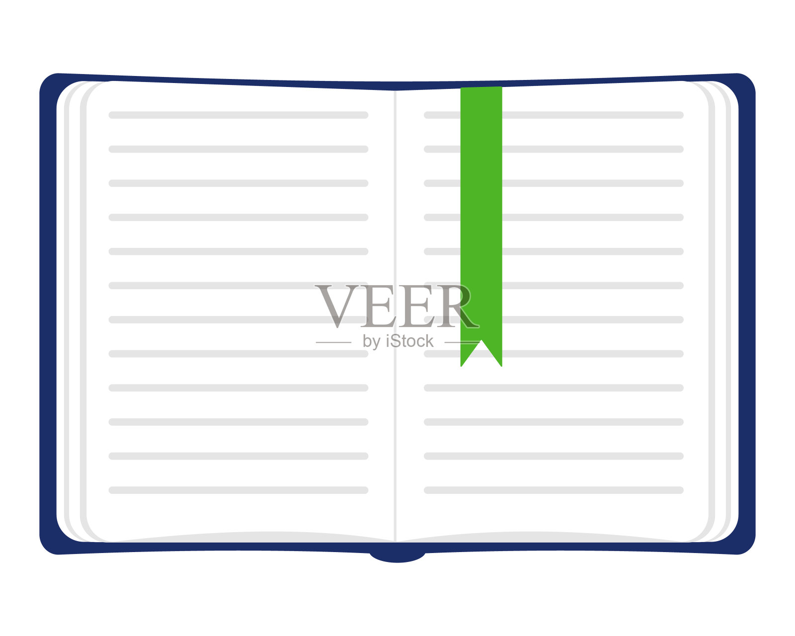 打开书本，白色背景。书的图标。矢量图插画图片素材