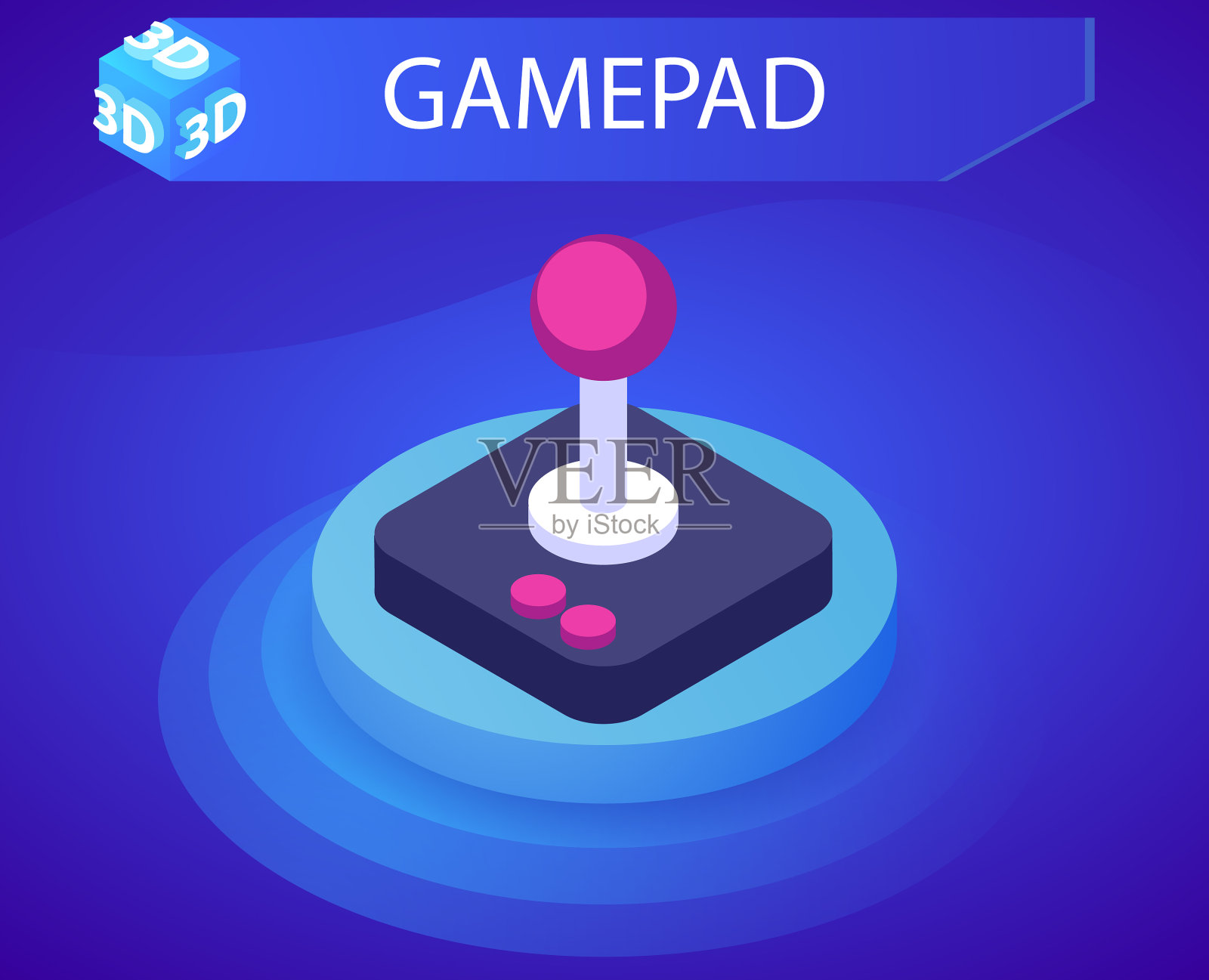 手柄等距设计图标网页3d彩色插画图片素材