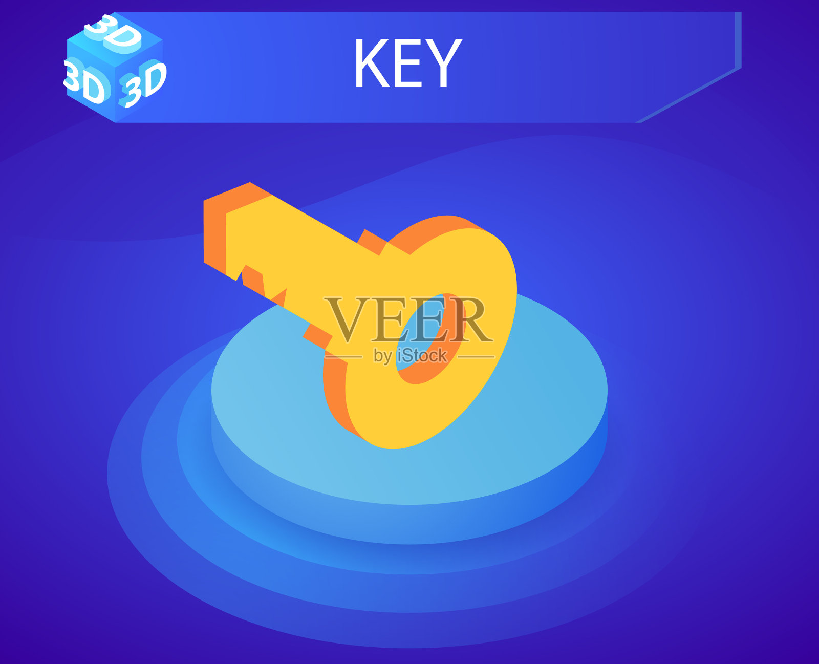 关键等距设计图标网页3d彩色概念插画图片素材
