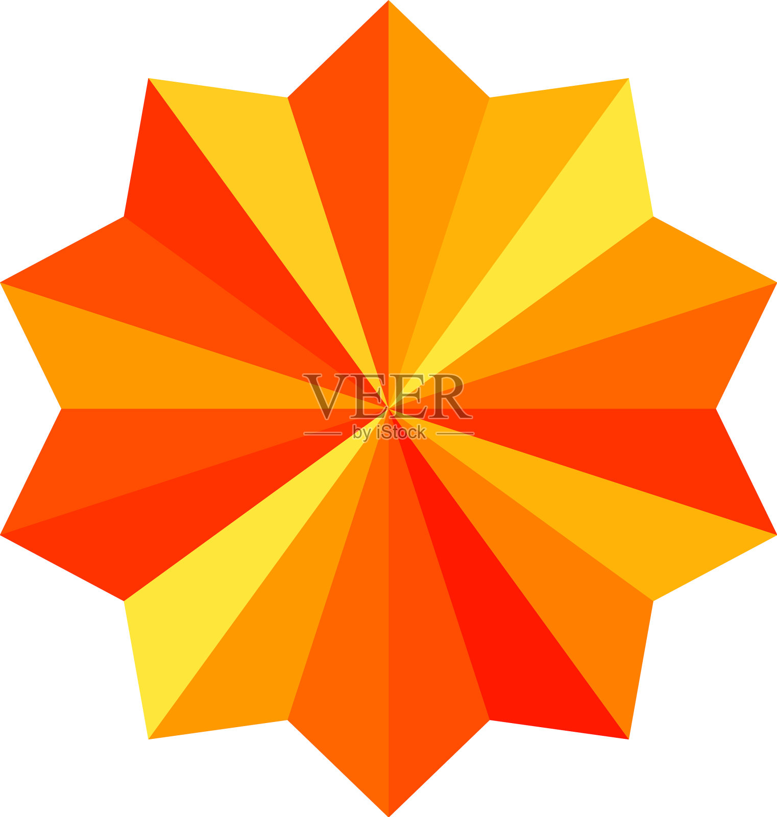 星爆星爆星形状元素插画图片素材