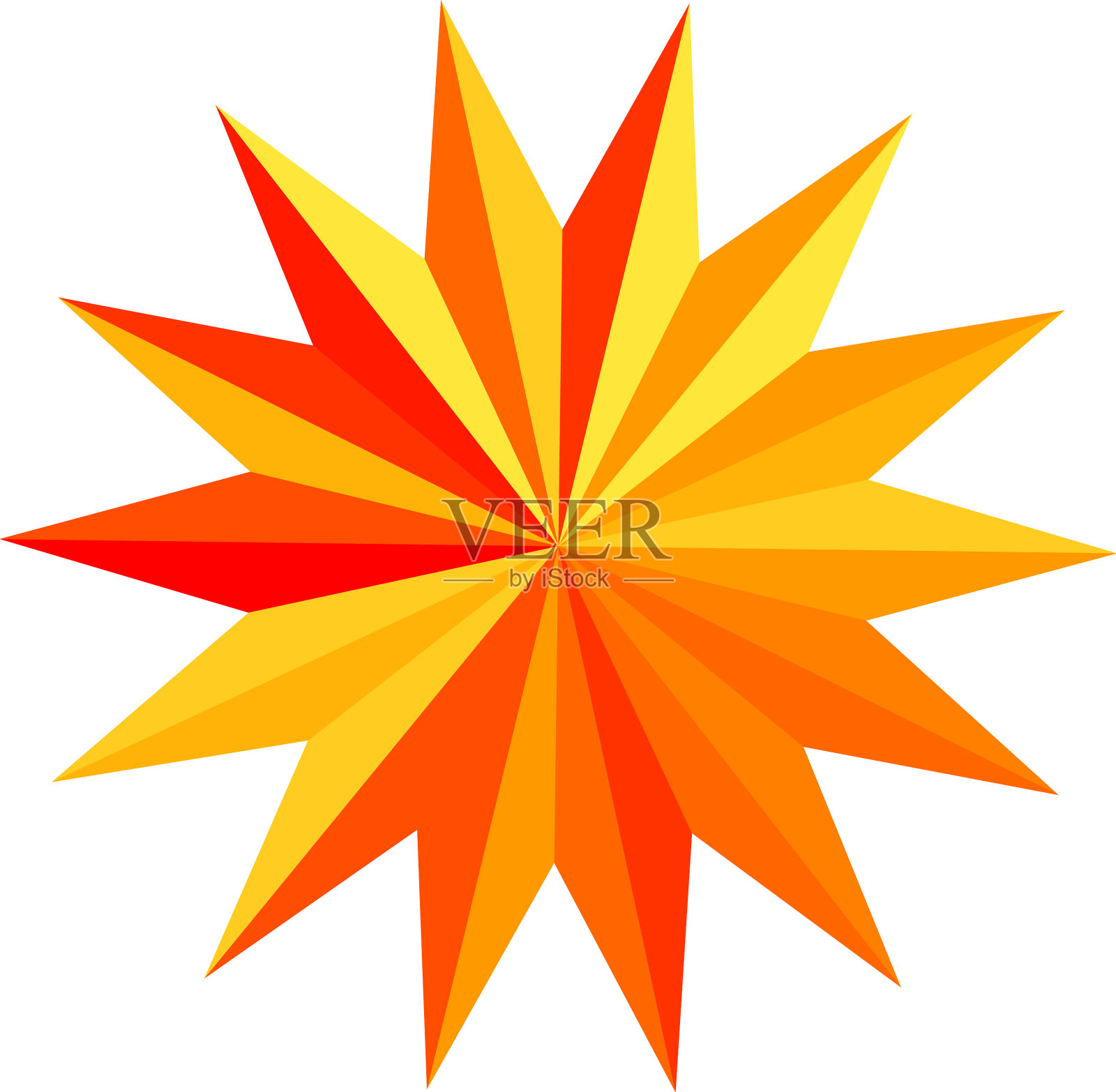 星爆星爆星形状元素插画图片素材