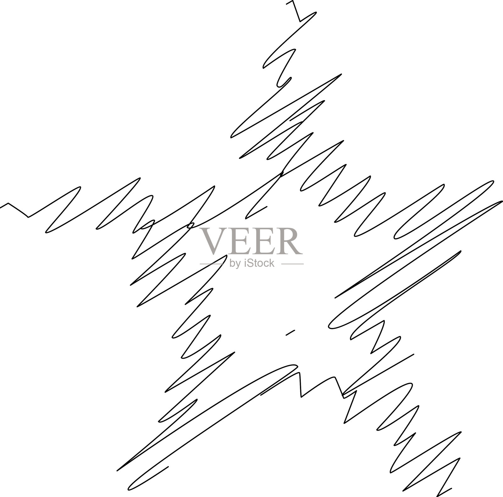 绘制星图草图线条绘制星图元素插画图片素材