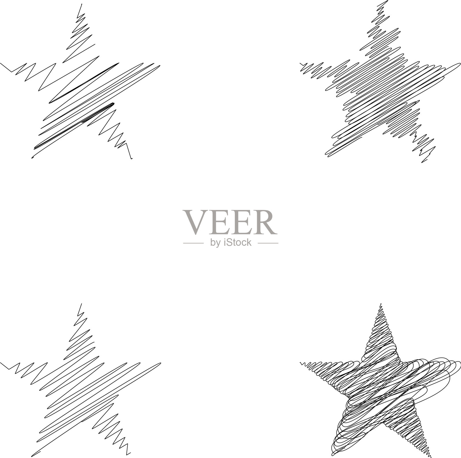 绘制星图草图线条绘制星图元素插画图片素材