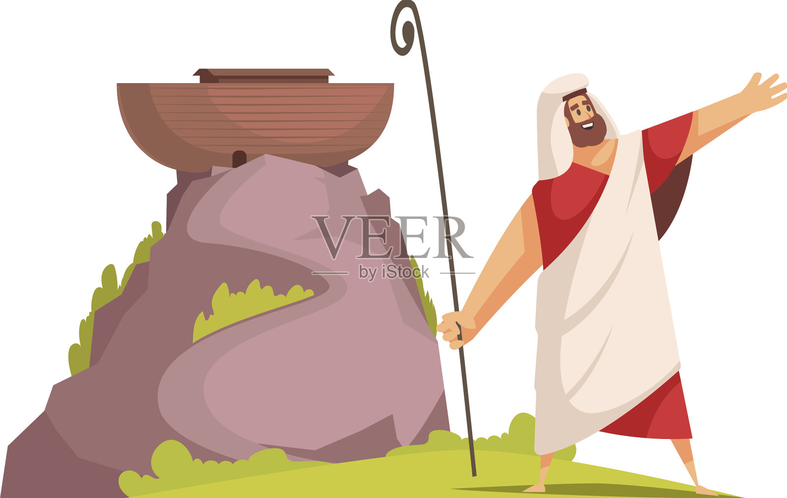 诺亚方舟作文设计元素图片