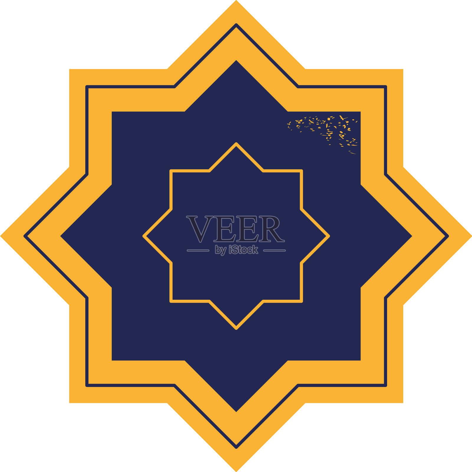 伊斯兰星图标设计元素图片