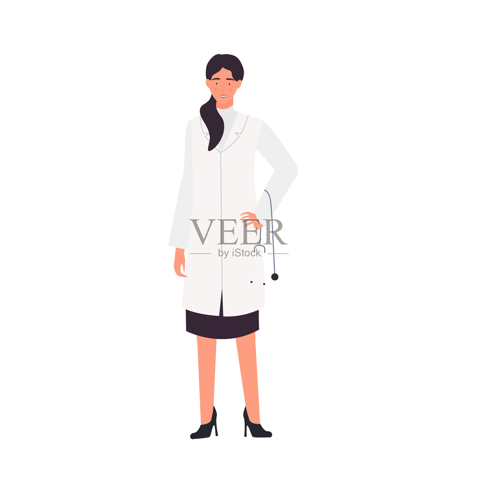 女医生站姿设计元素图片