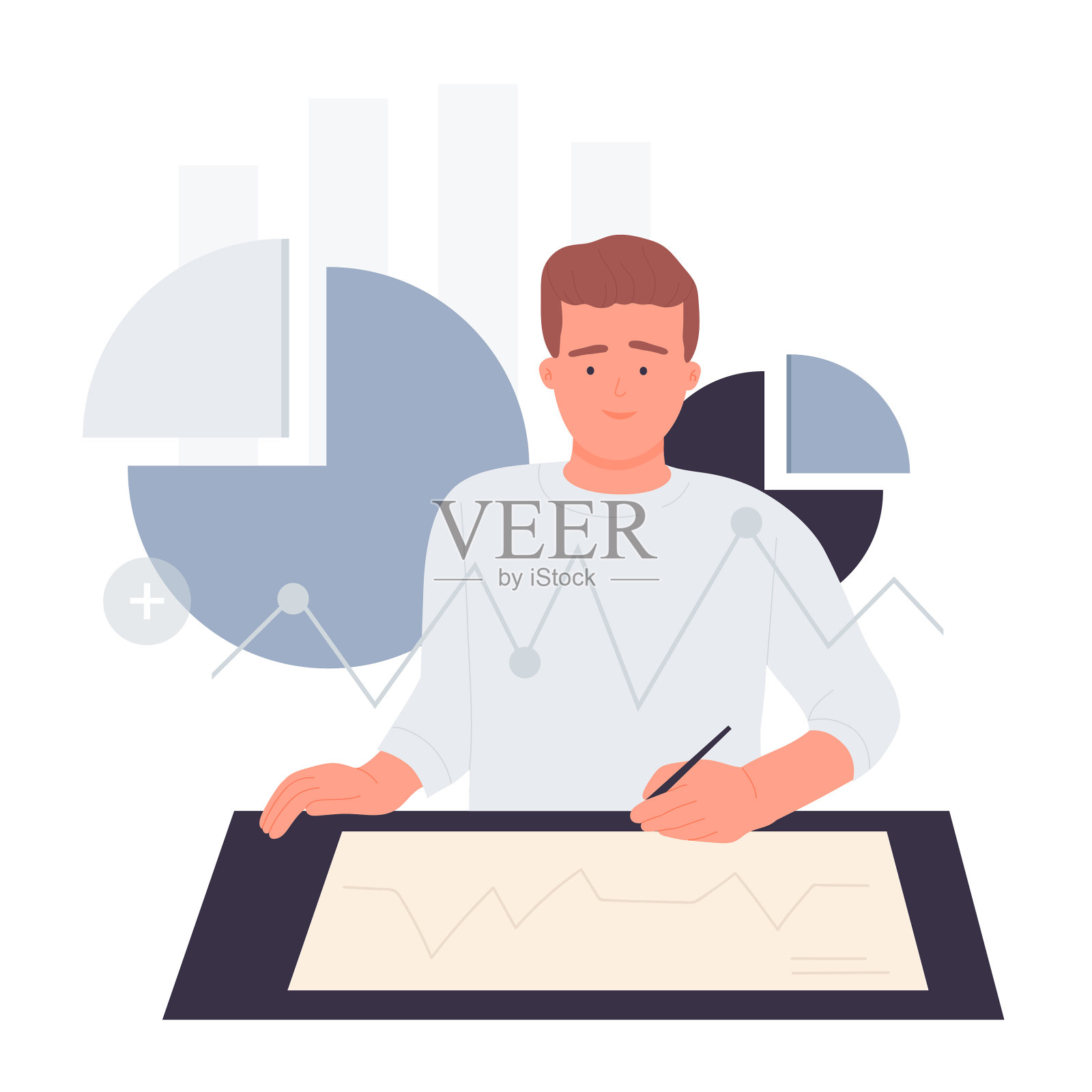 财务专家分析设计元素图片