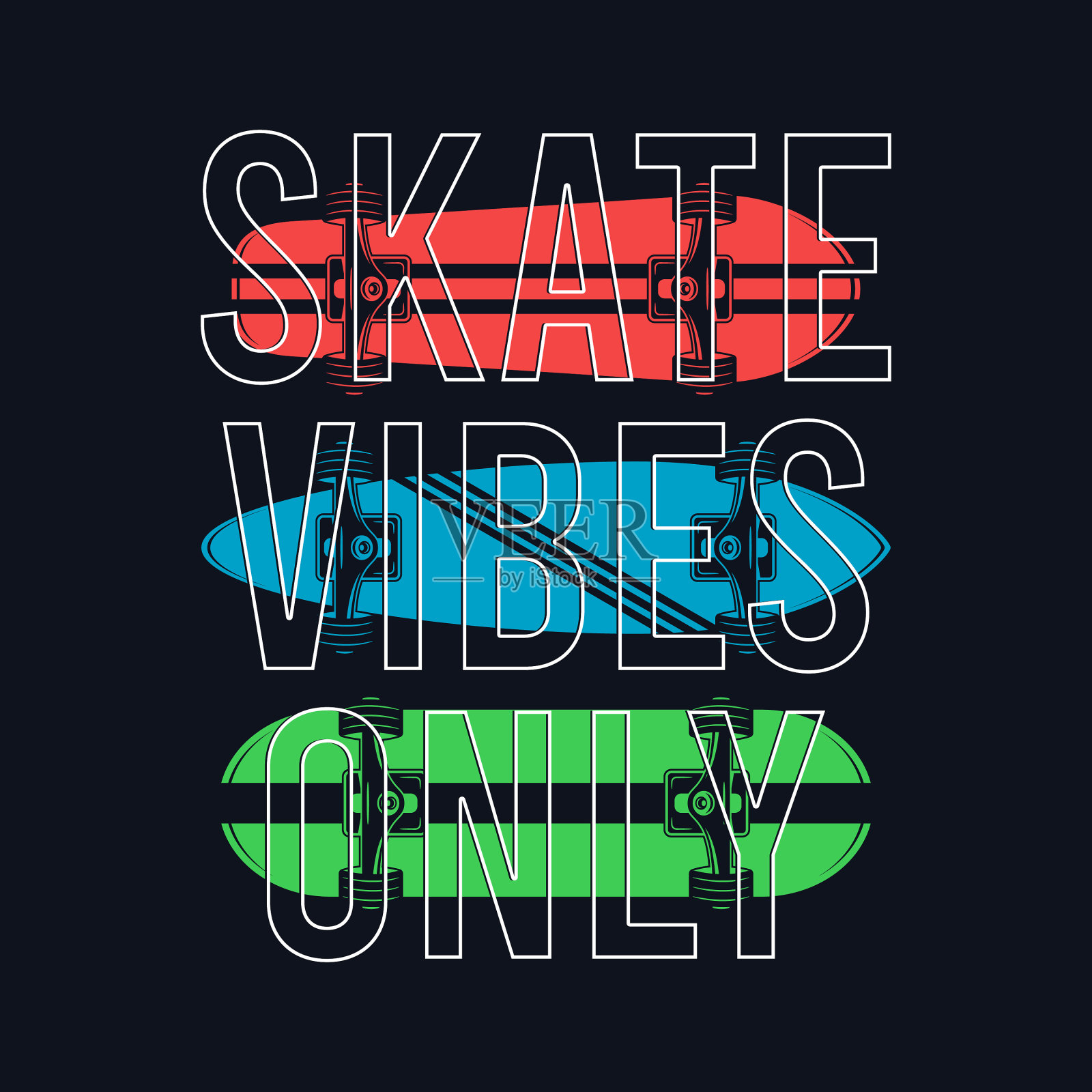 滑板t恤设计标语-滑板插画图片素材