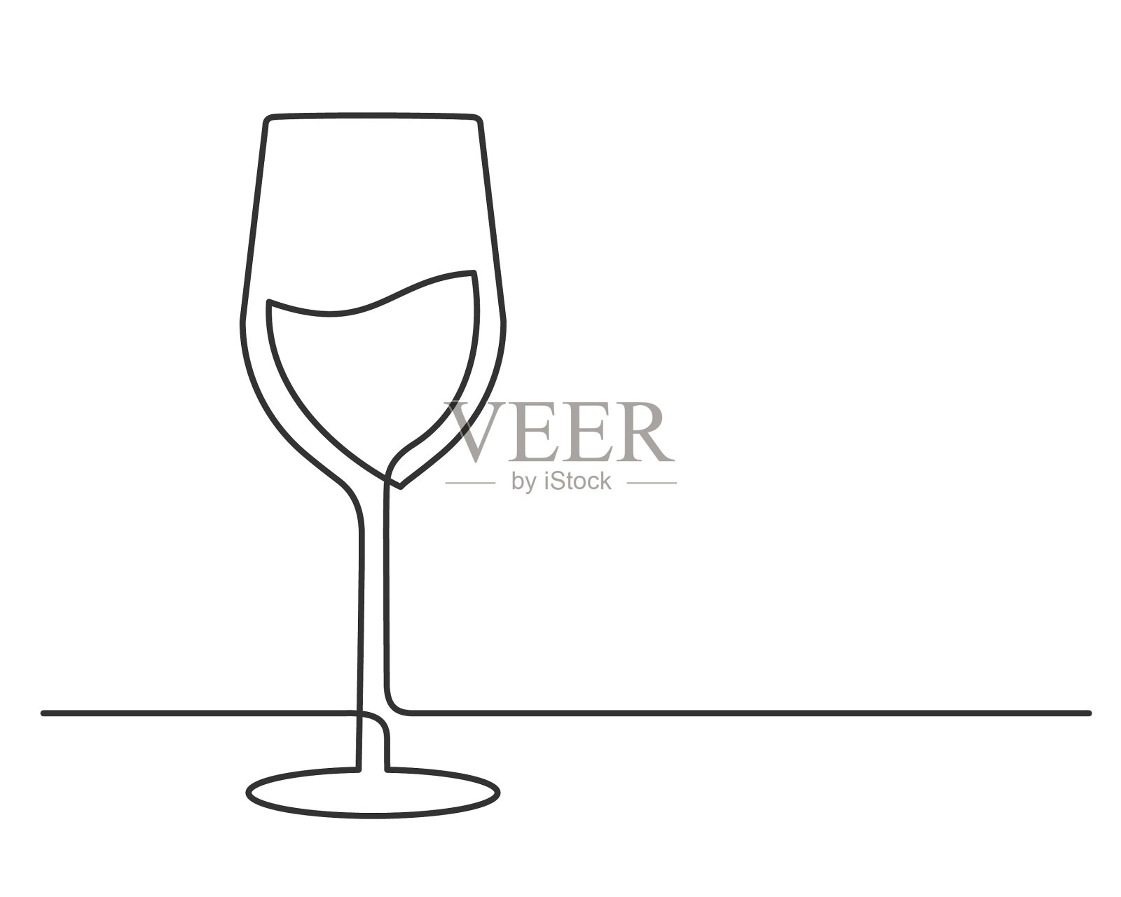 酒杯一行设计元素图片