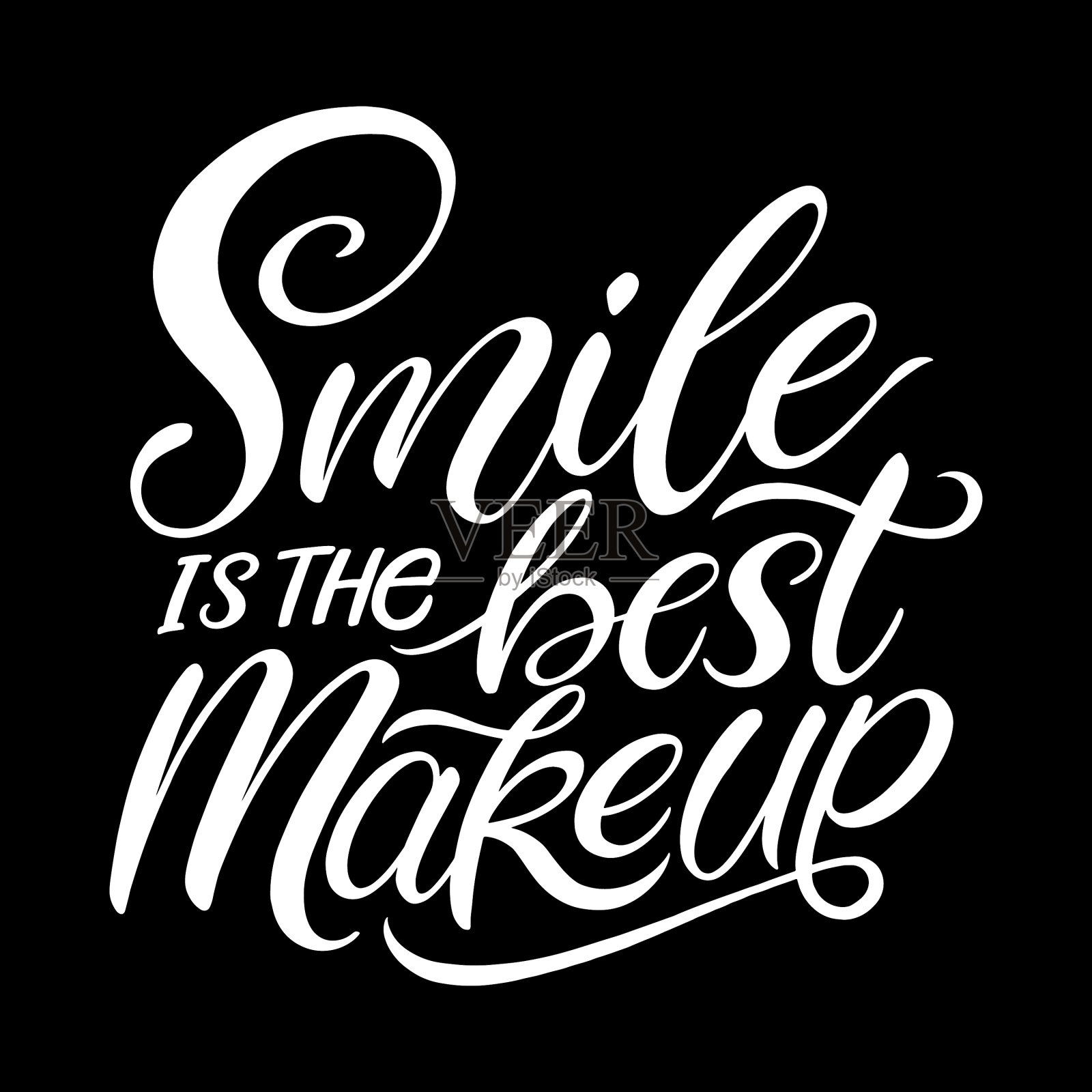 微笑是最好的妆插画图片素材