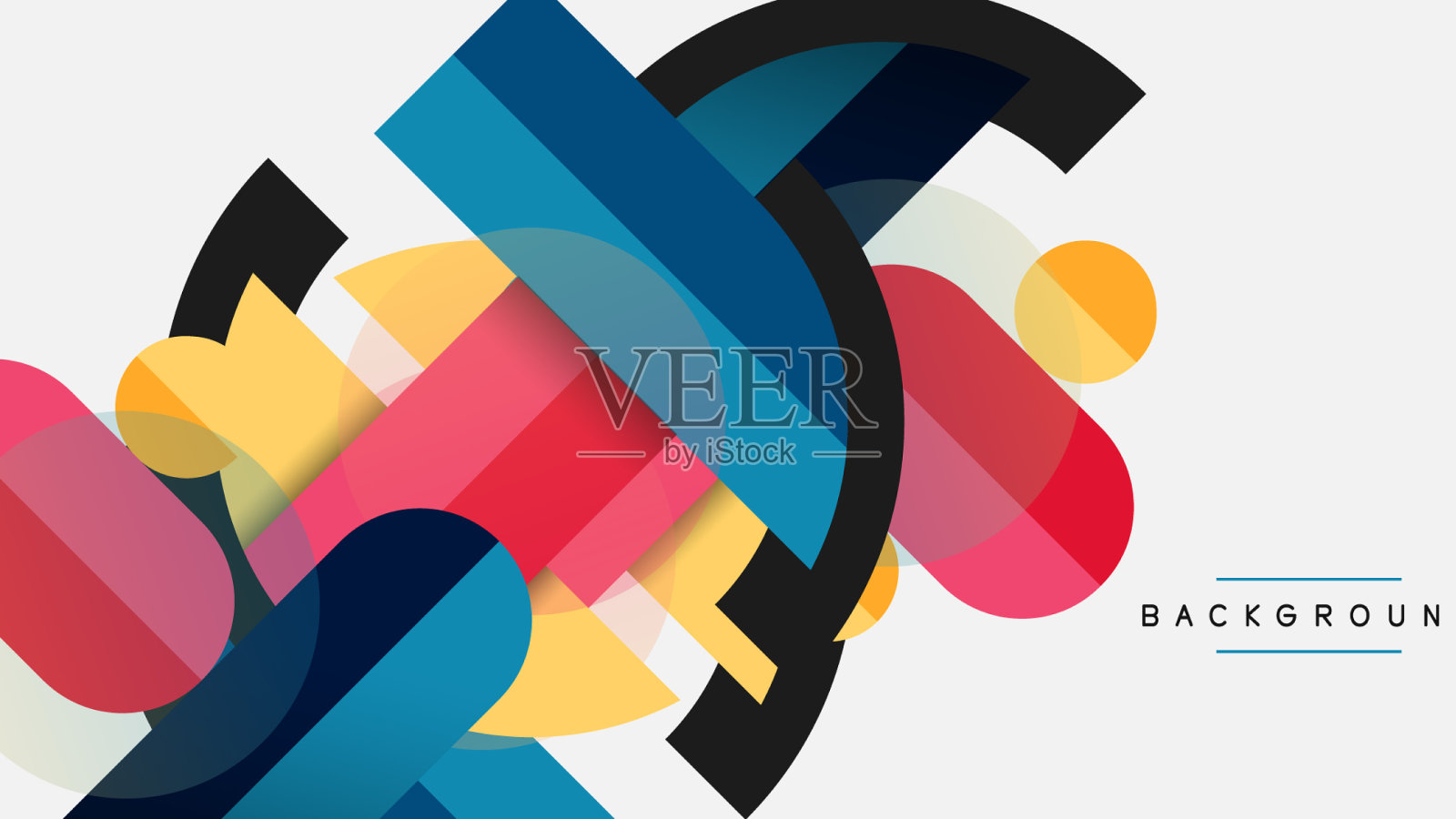 几何形状组成抽象背景插画图片素材