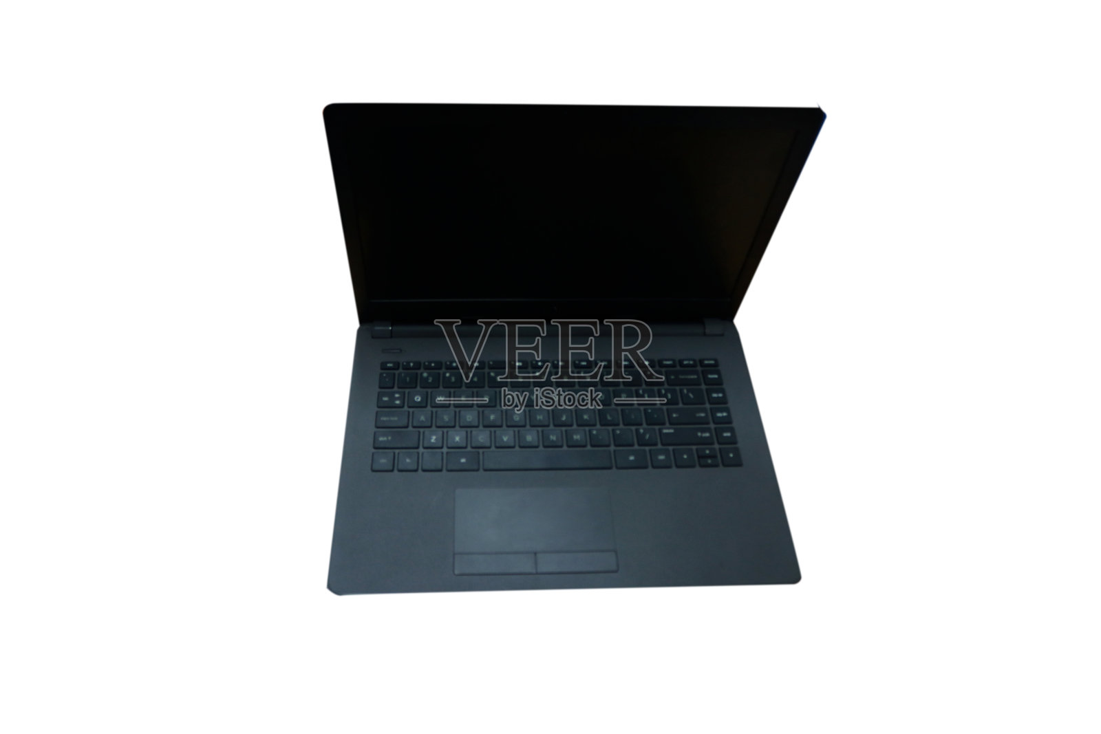 白色背景的黑色笔记本电脑照片照片摄影图片