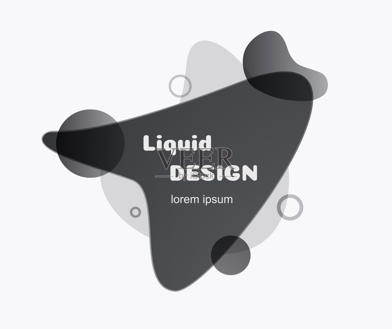 抽象流畅的旗帜黑色插画图片素材