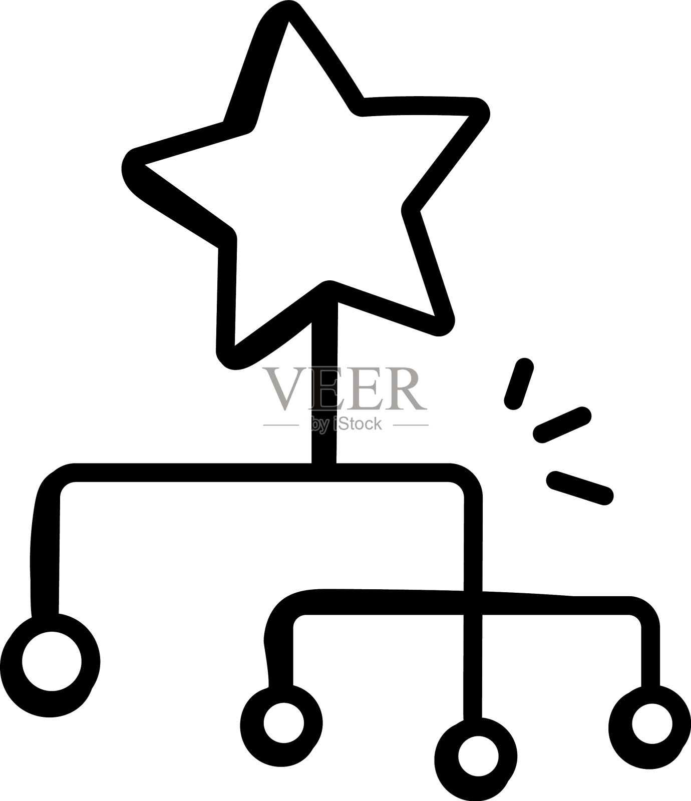 层次结构插画图片素材