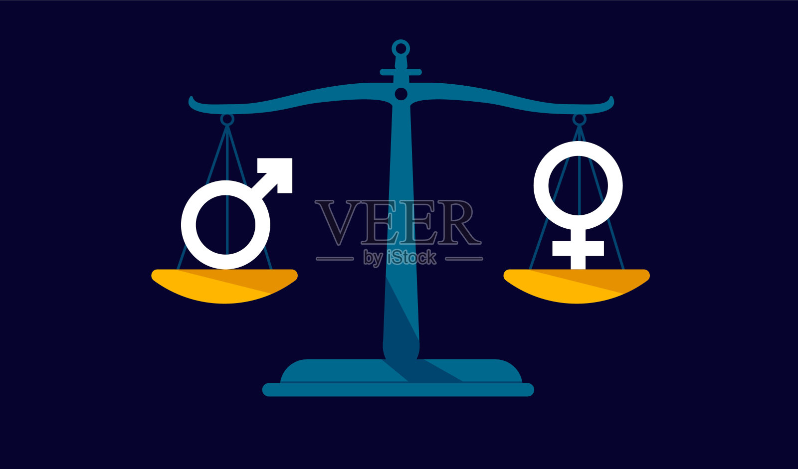 性别平等插画图片素材