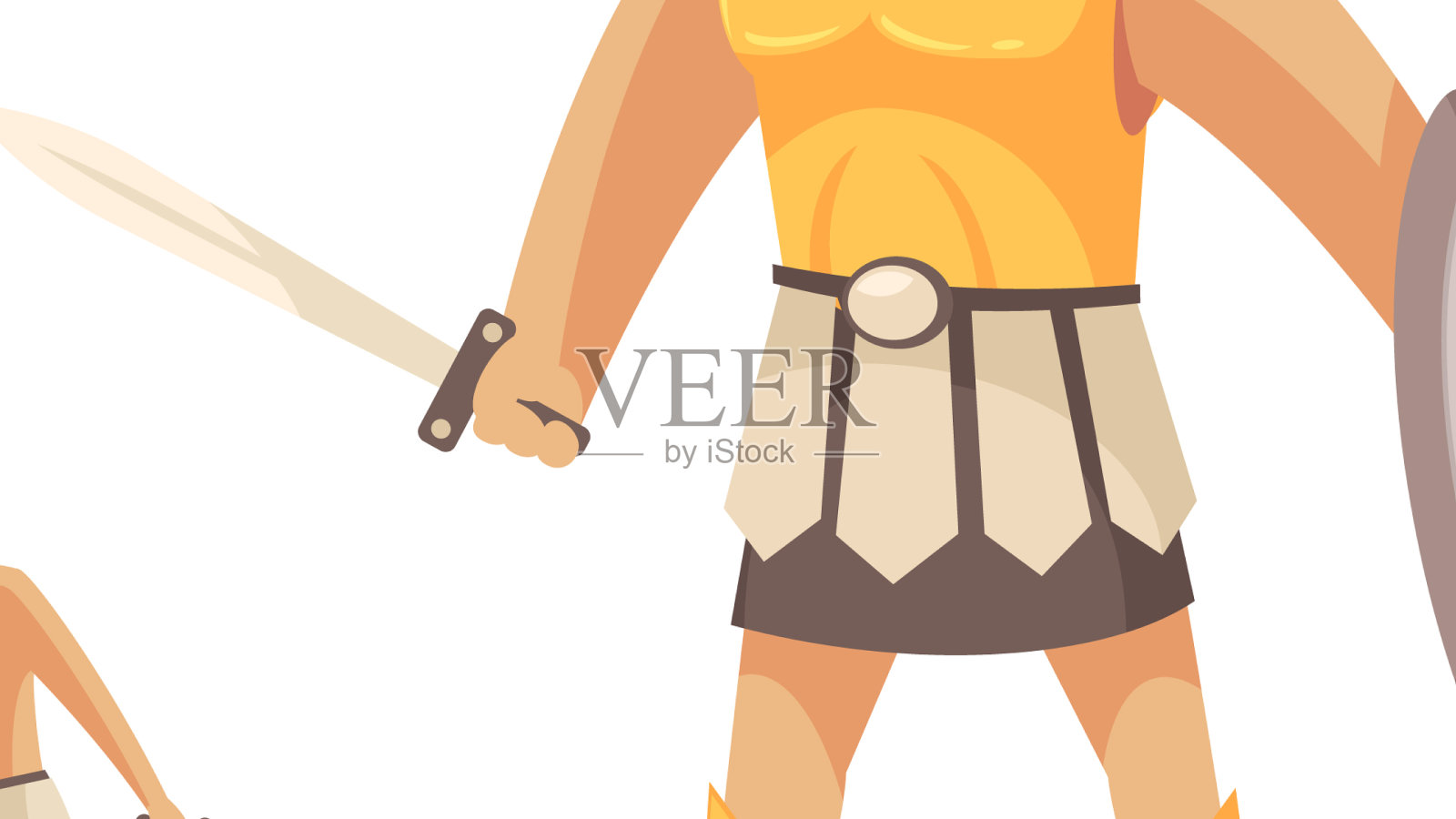 大卫歌利亚战斗组成设计元素图片