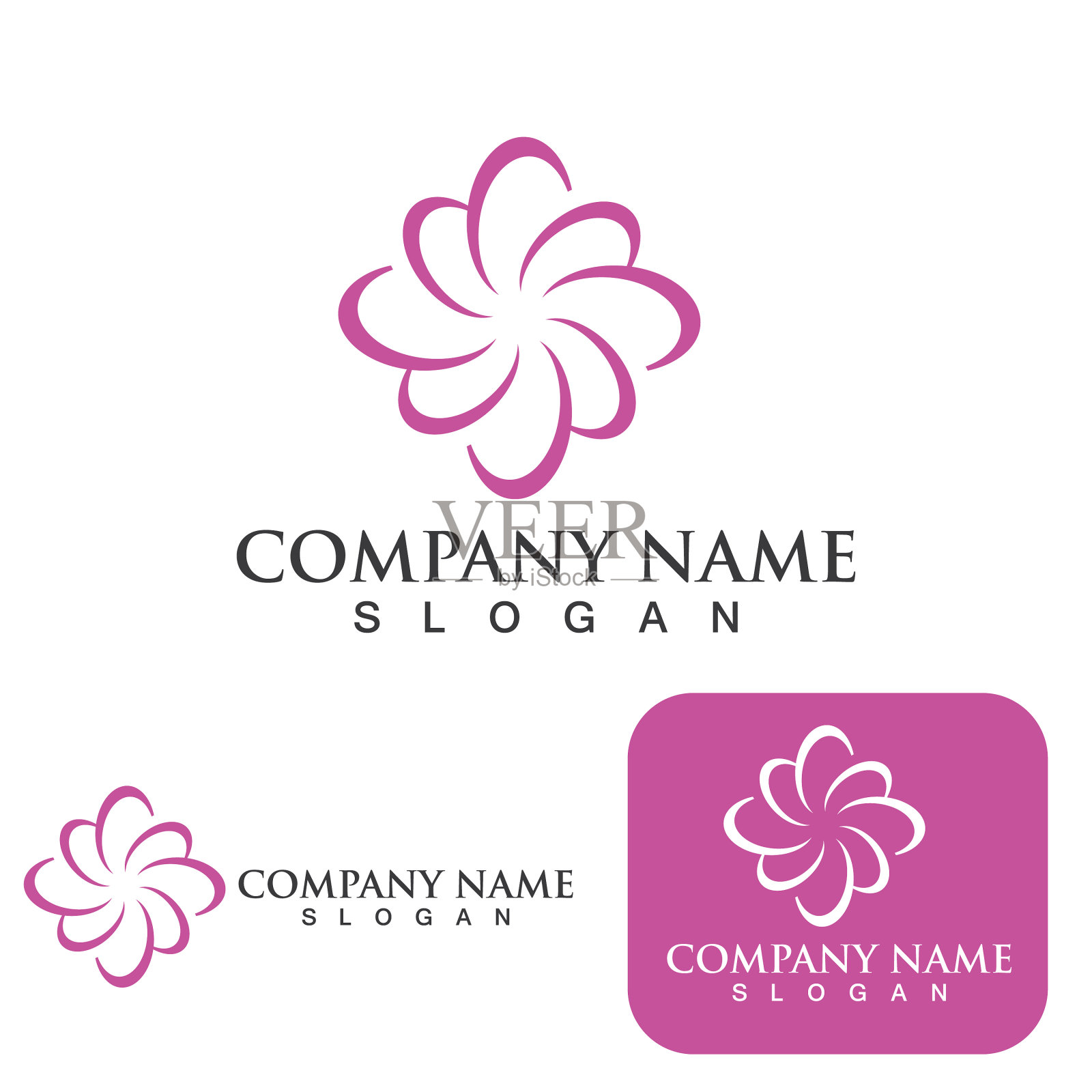 花朵图标设计插画图片素材