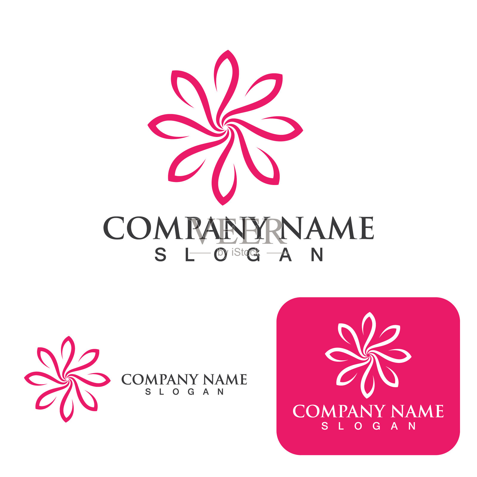 花朵图标设计插画图片素材