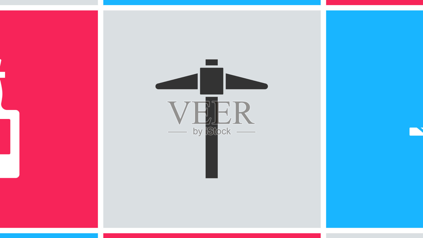 设置匕首龙舌兰瓶和鹤嘴锄图标图标素材