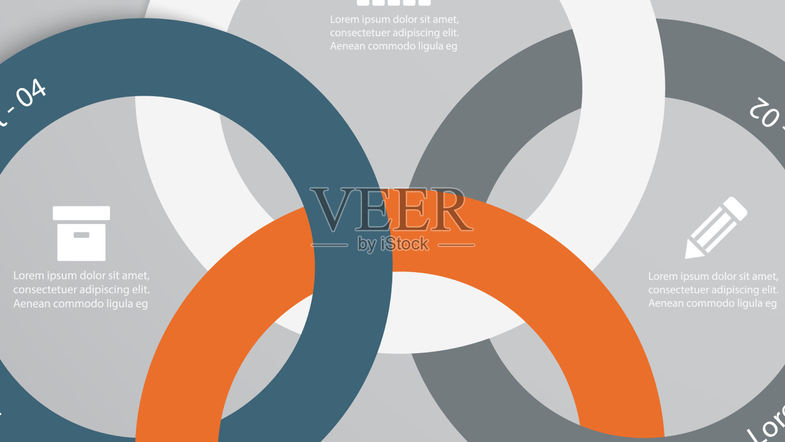 信息图表元素与业务图标上充分插画图片素材