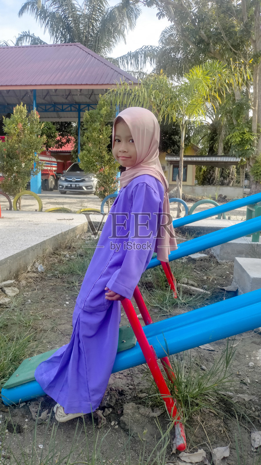 穆斯林女孩照片摄影图片