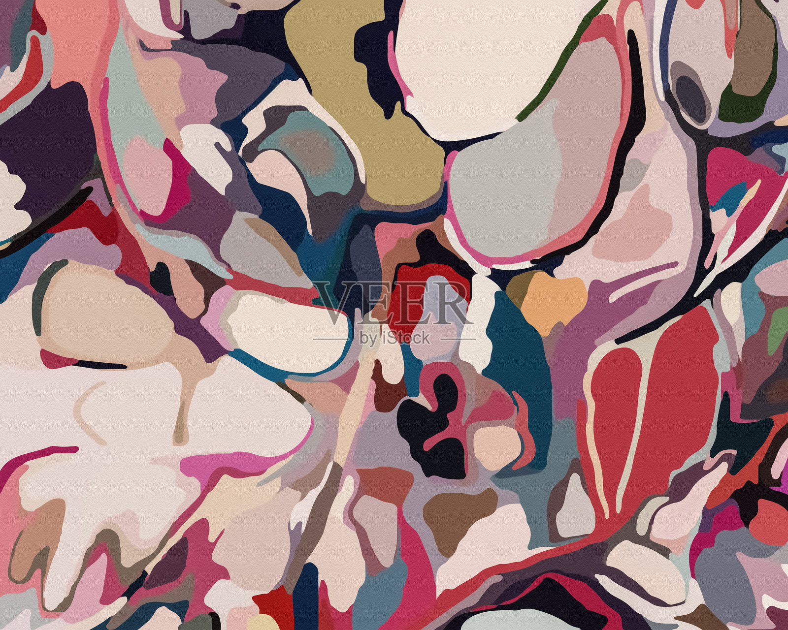 涂鸦花朵插画图片素材