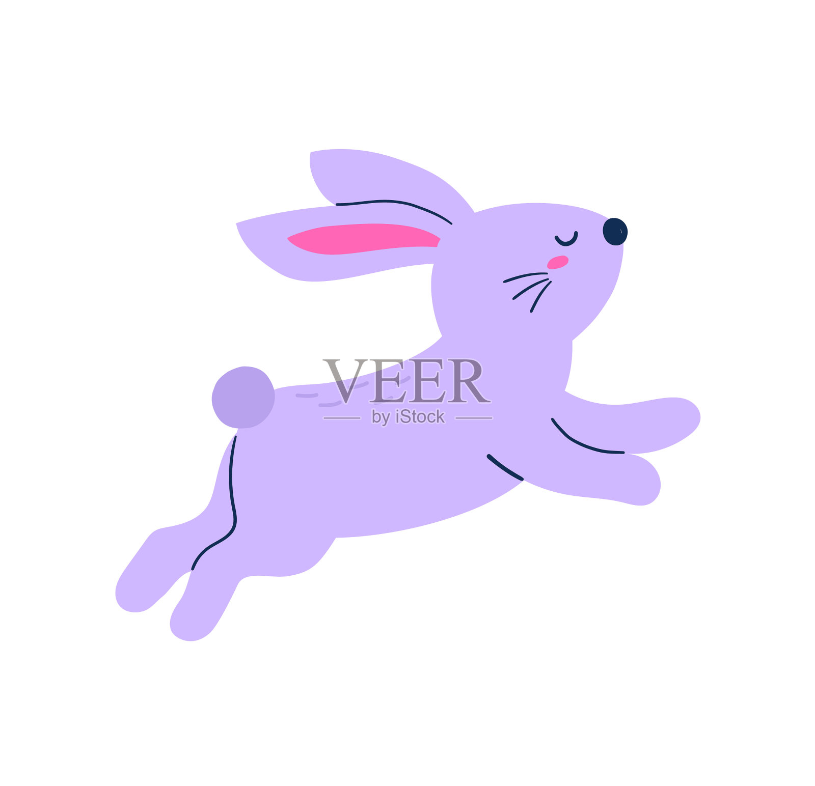 复活节快乐贴纸设计元素图片