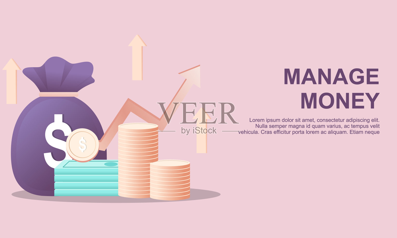 创新理财投资市场理念插画图片素材