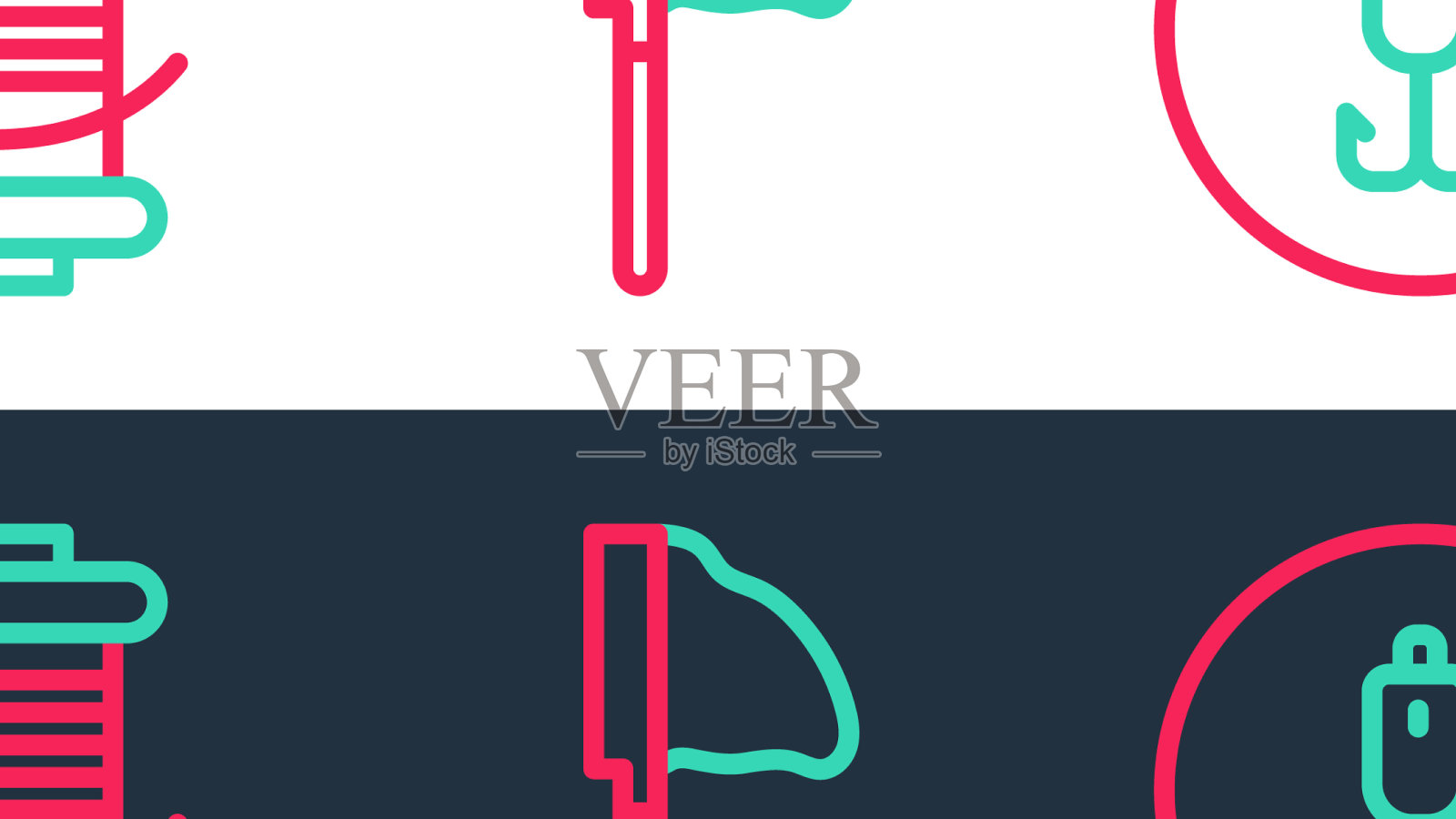 设置钓线鱼钩纺纱机用于钓鱼图标素材