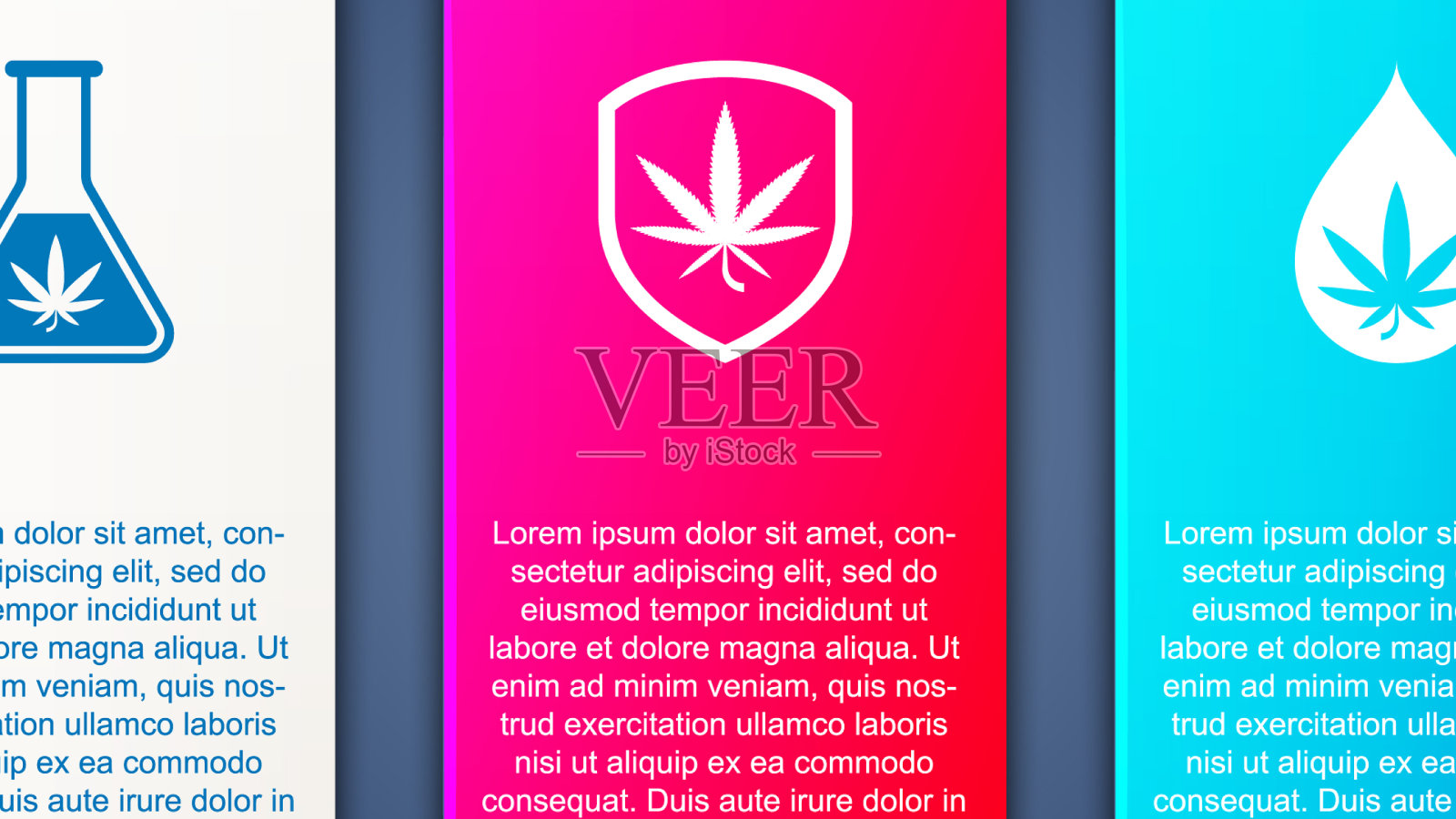 给试管装上大麻护罩插画图片素材