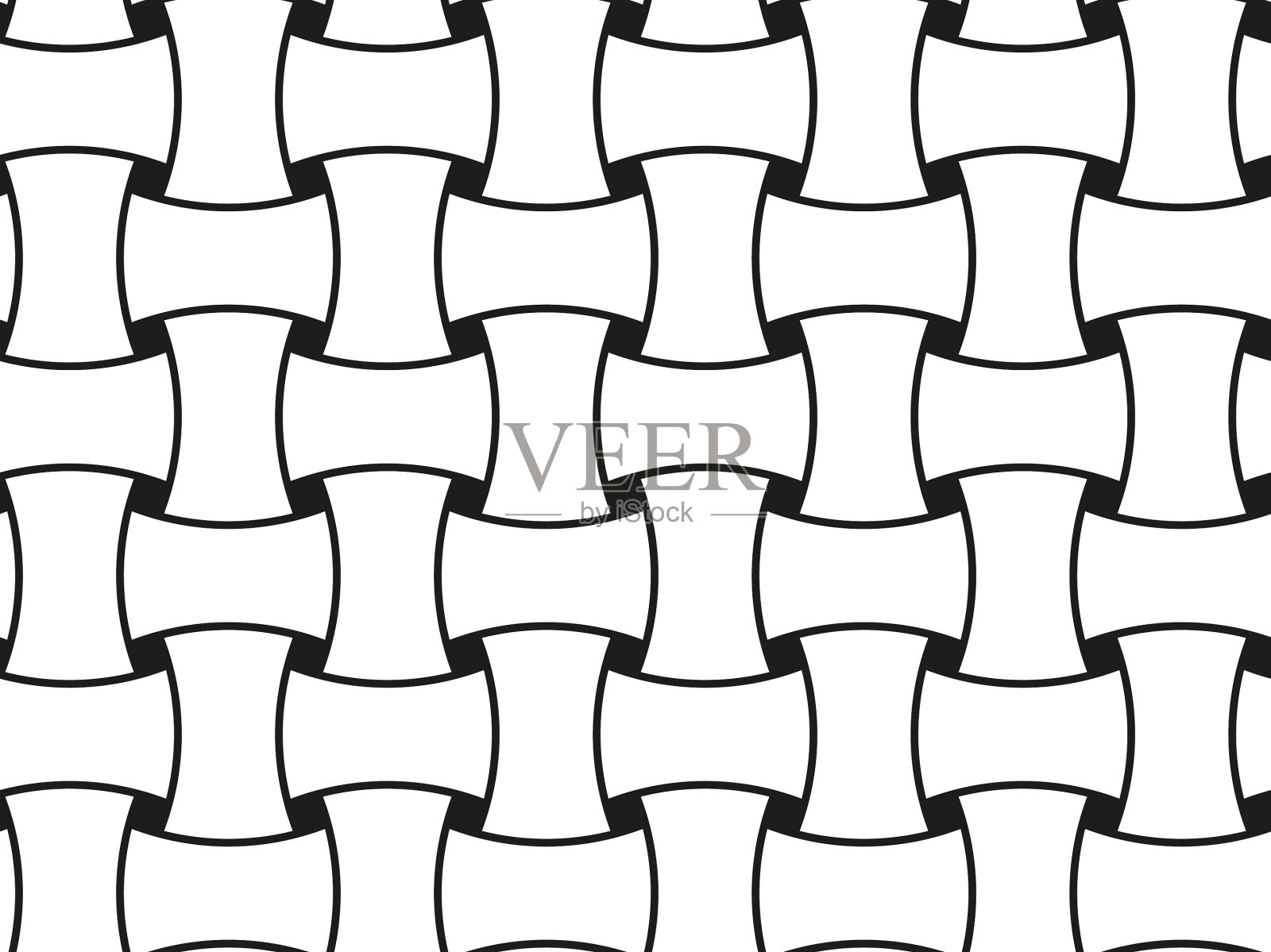 几何无缝图案交织带插画图片素材