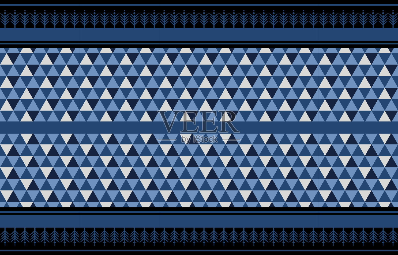 抽象民族几何图案设计背景，地毯，壁纸，织物或包装。矢量插图刺绣风格。插画图片素材