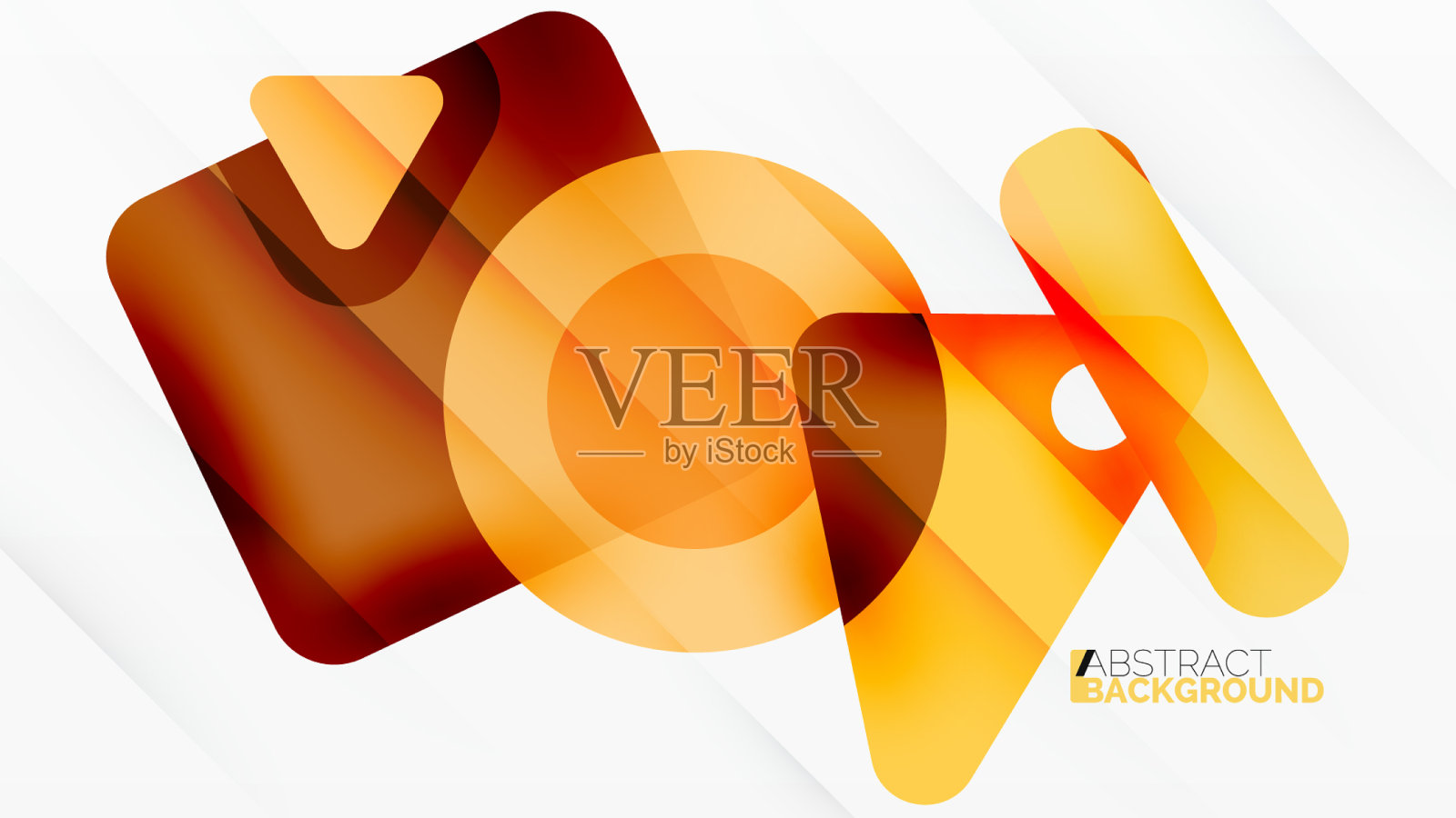 直线、三角形、正方形和圆原语插画图片素材