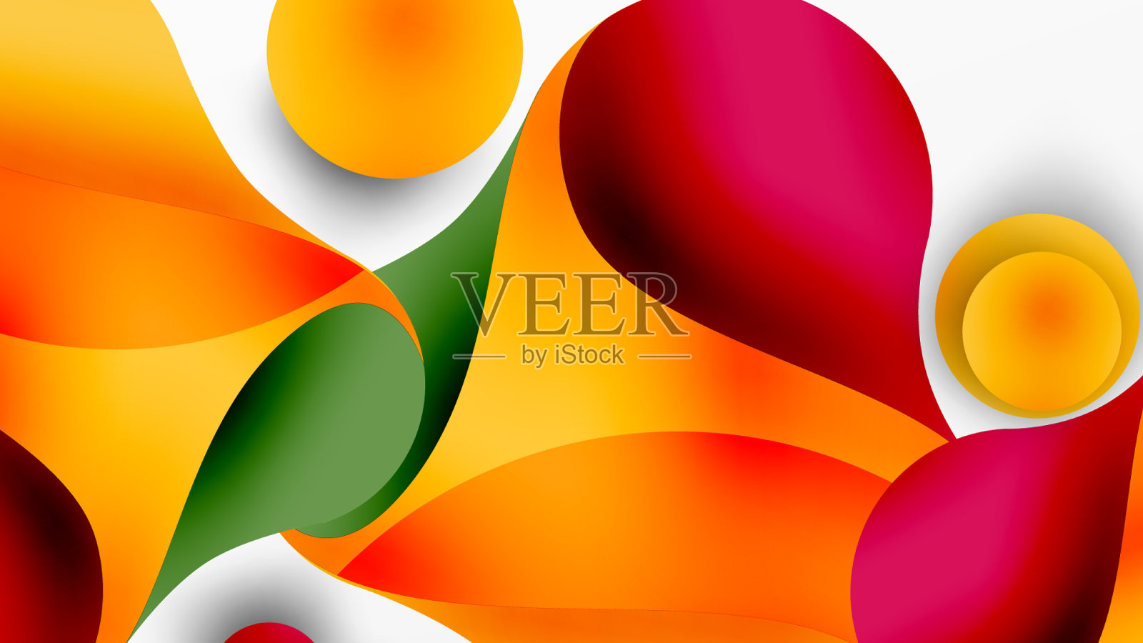 几何上的圆形和抽象的圆形插画图片素材