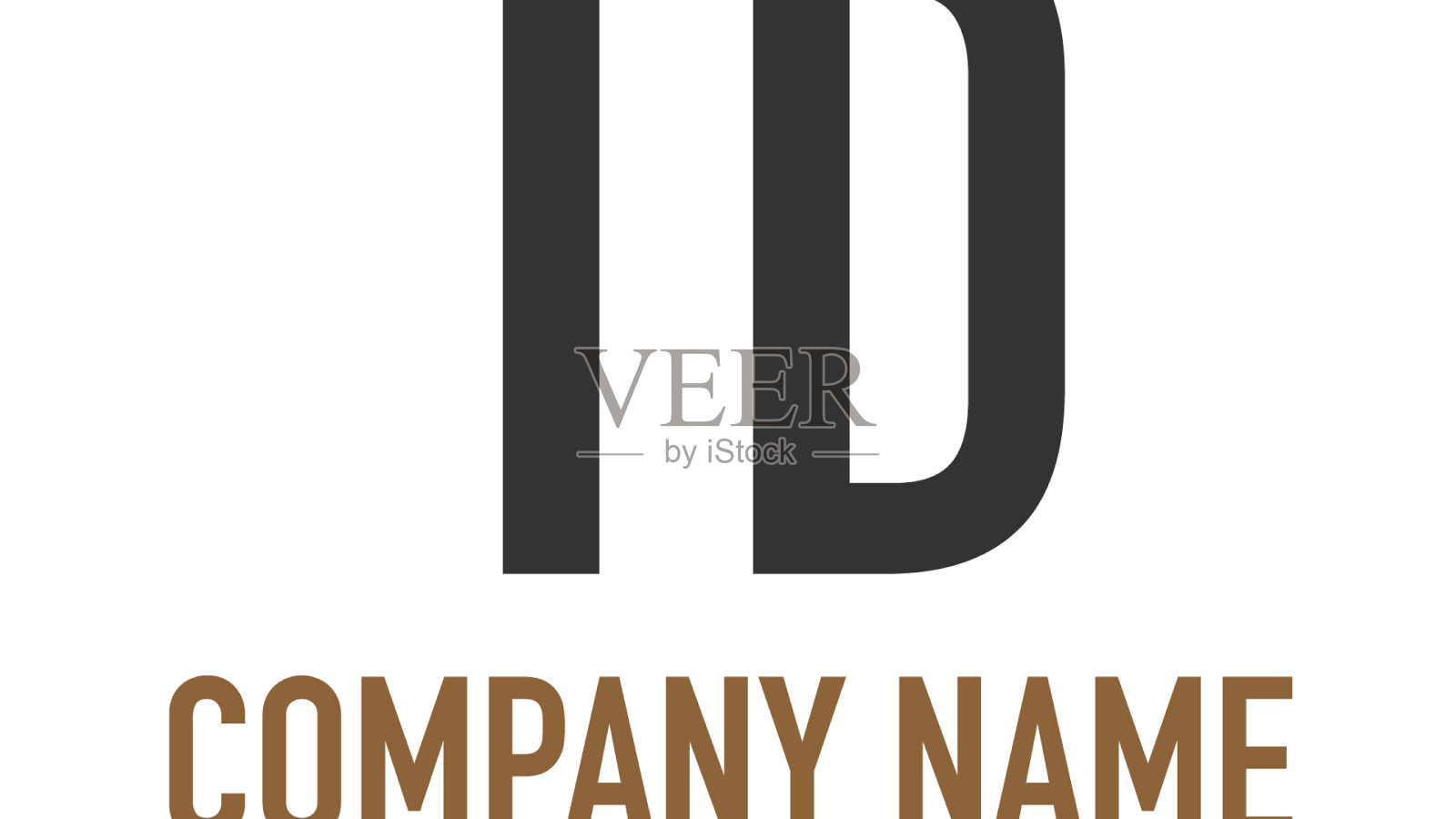 首字母td vintage圆线模板插画图片素材